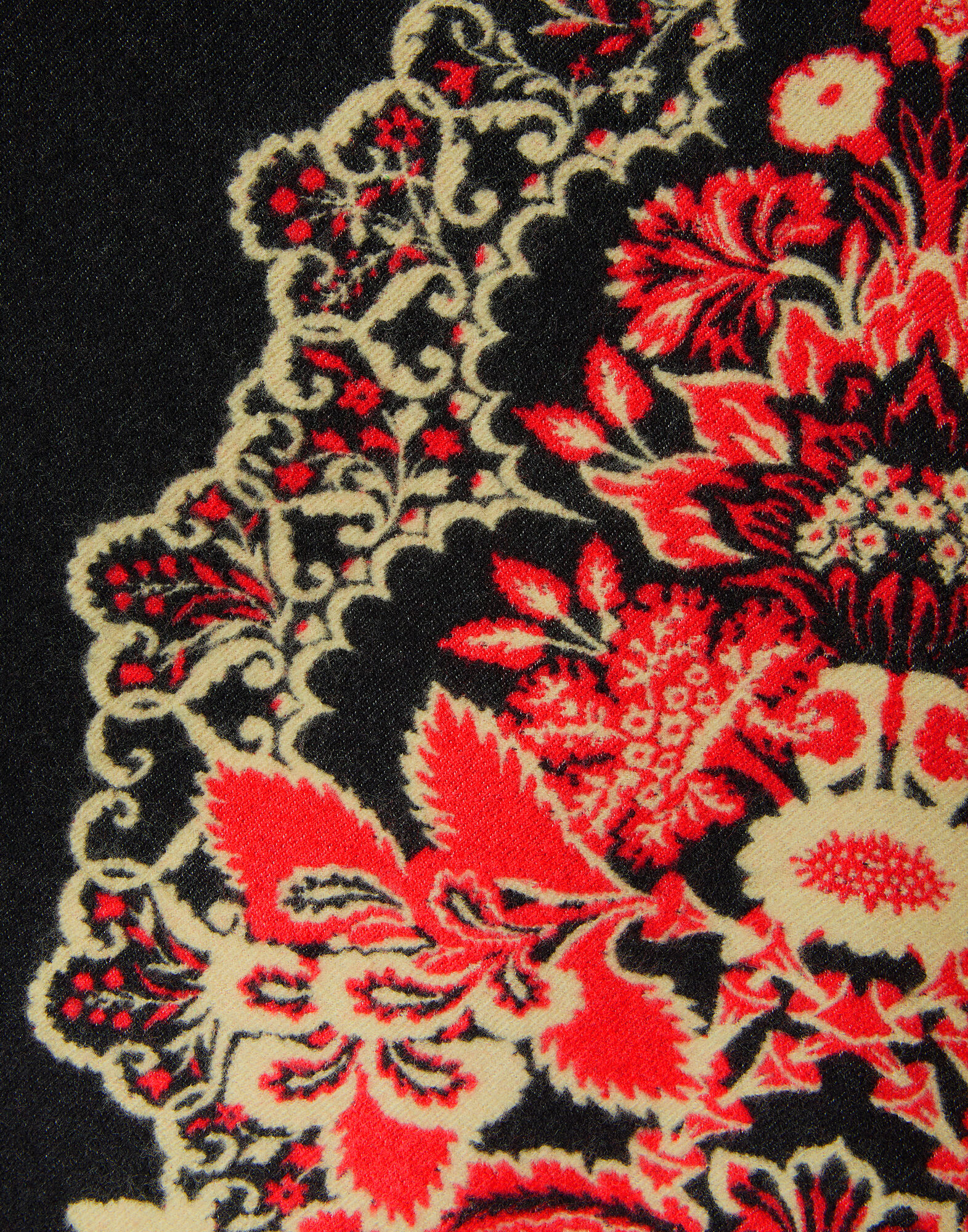 La DoubleJ Soul Poncho Cornucopia Plac&eacute;e Black SCA0059WOL025CRN03BL01