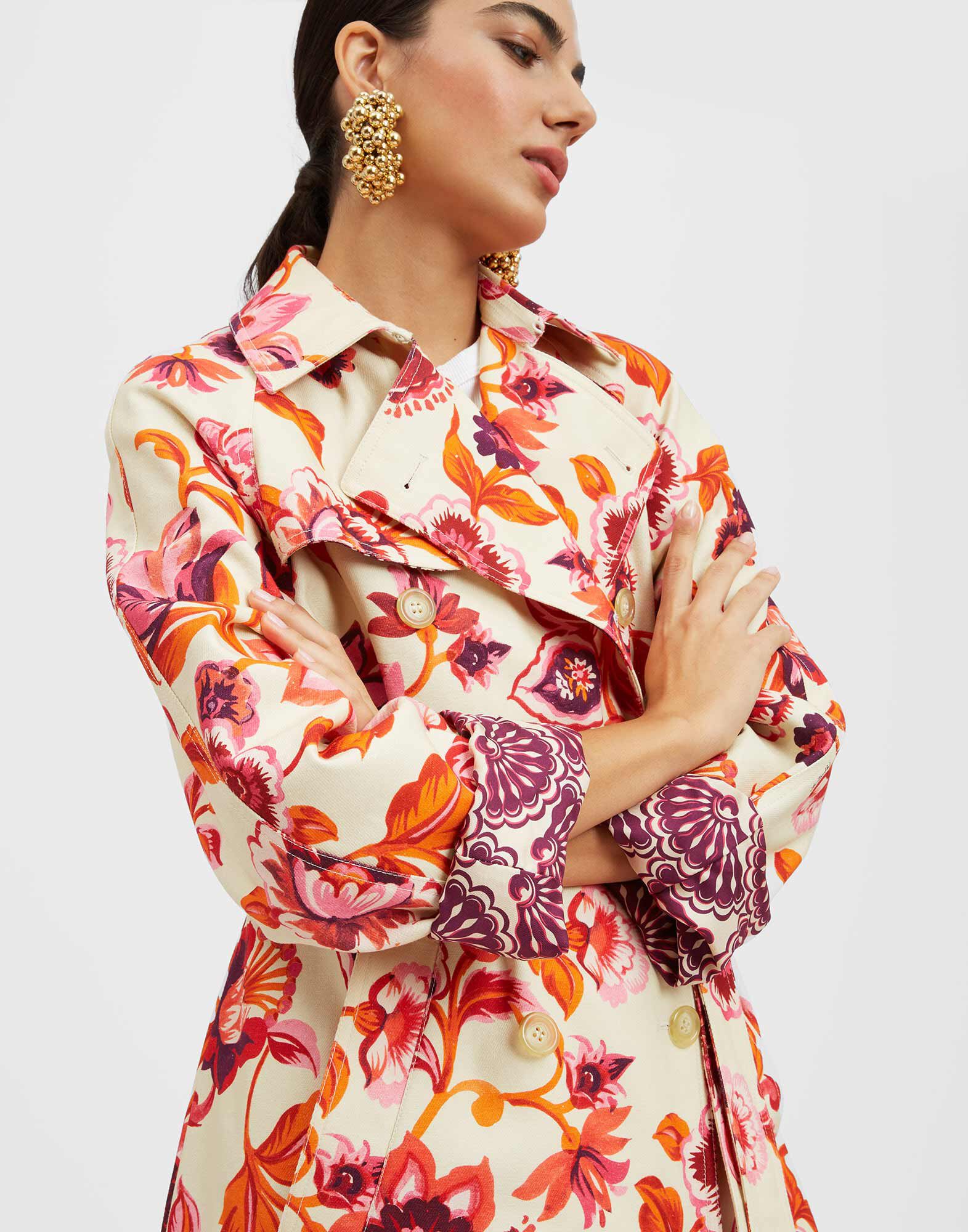 La DoubleJ Milano Trench Coat Hottie Cream JAC0054COT050HOT01WH03