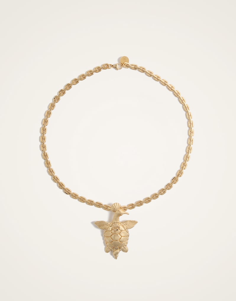 La DoubleJ Turtlair Necklace La DoubleJ Turtlair Necklace 24K Gold Plate NEC0057BRA003SOLIDYE05