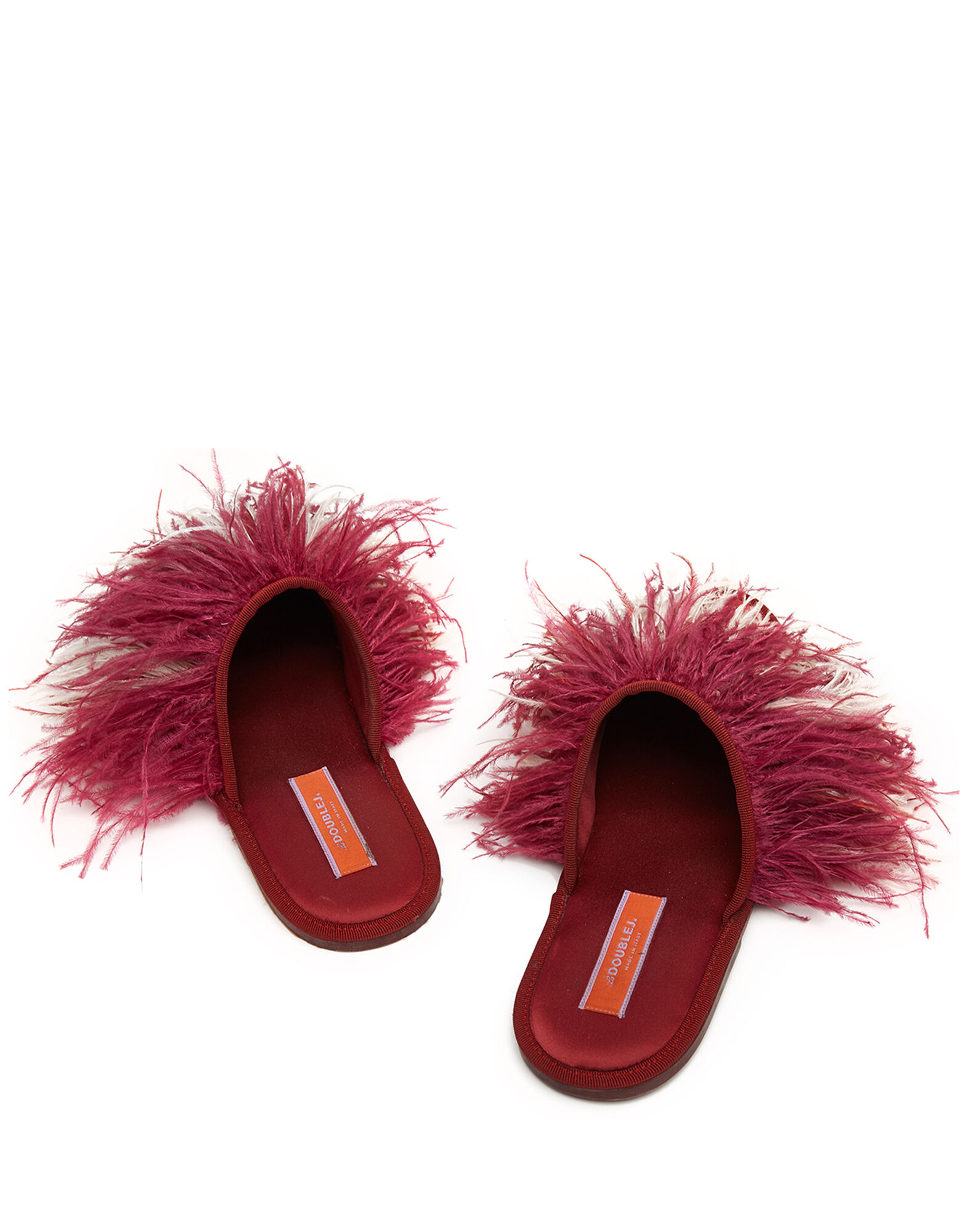 La DoubleJ Feather Slipper Solid Bordeaux SHO0007RAS005BOR0001