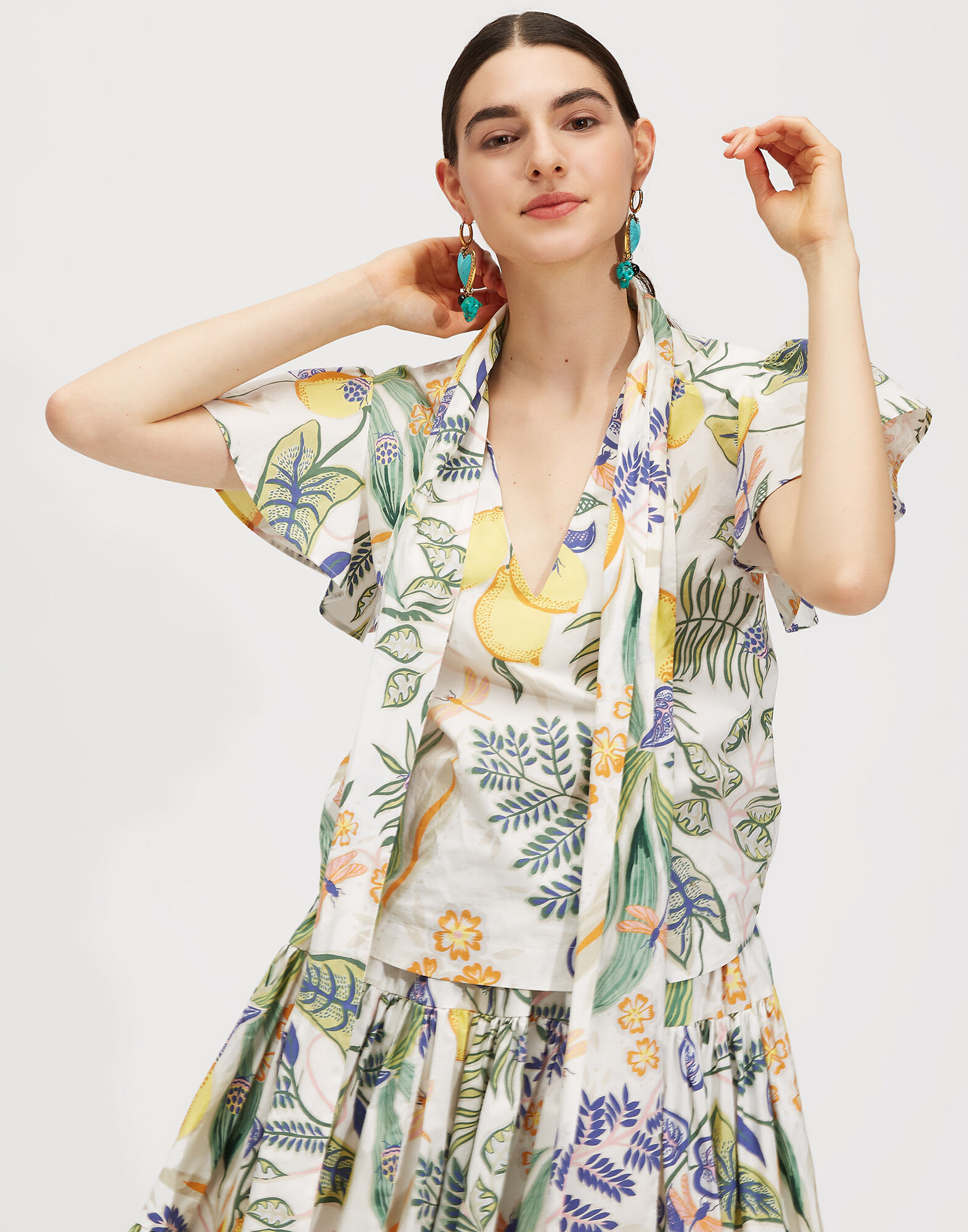 LaDoubleJ Lou Lou Shirt Botanical SHI0048COT001BOT0001