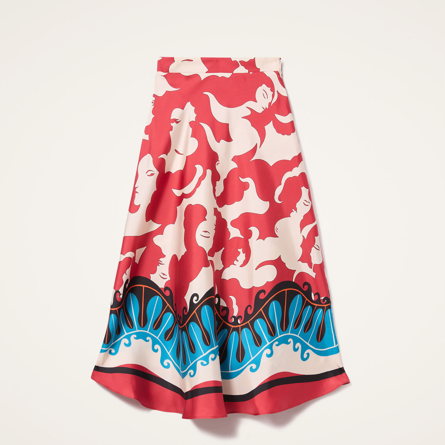La Doublej X Lungomare Skirt Mamma Placee In Mamma Placée Red