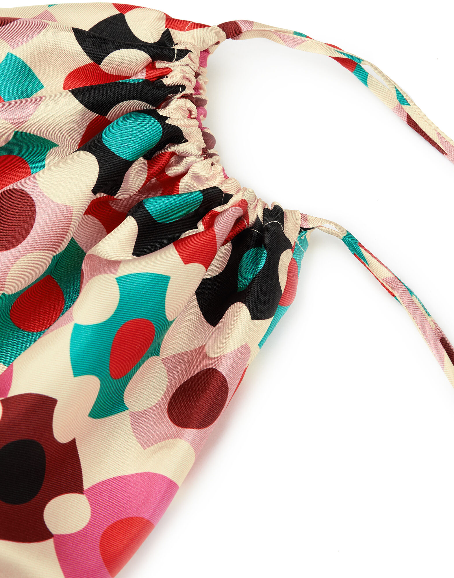 LaDoubleJ Silk Sack Bag Groovy Dot Giallo BAG0023SIL001GRO0003