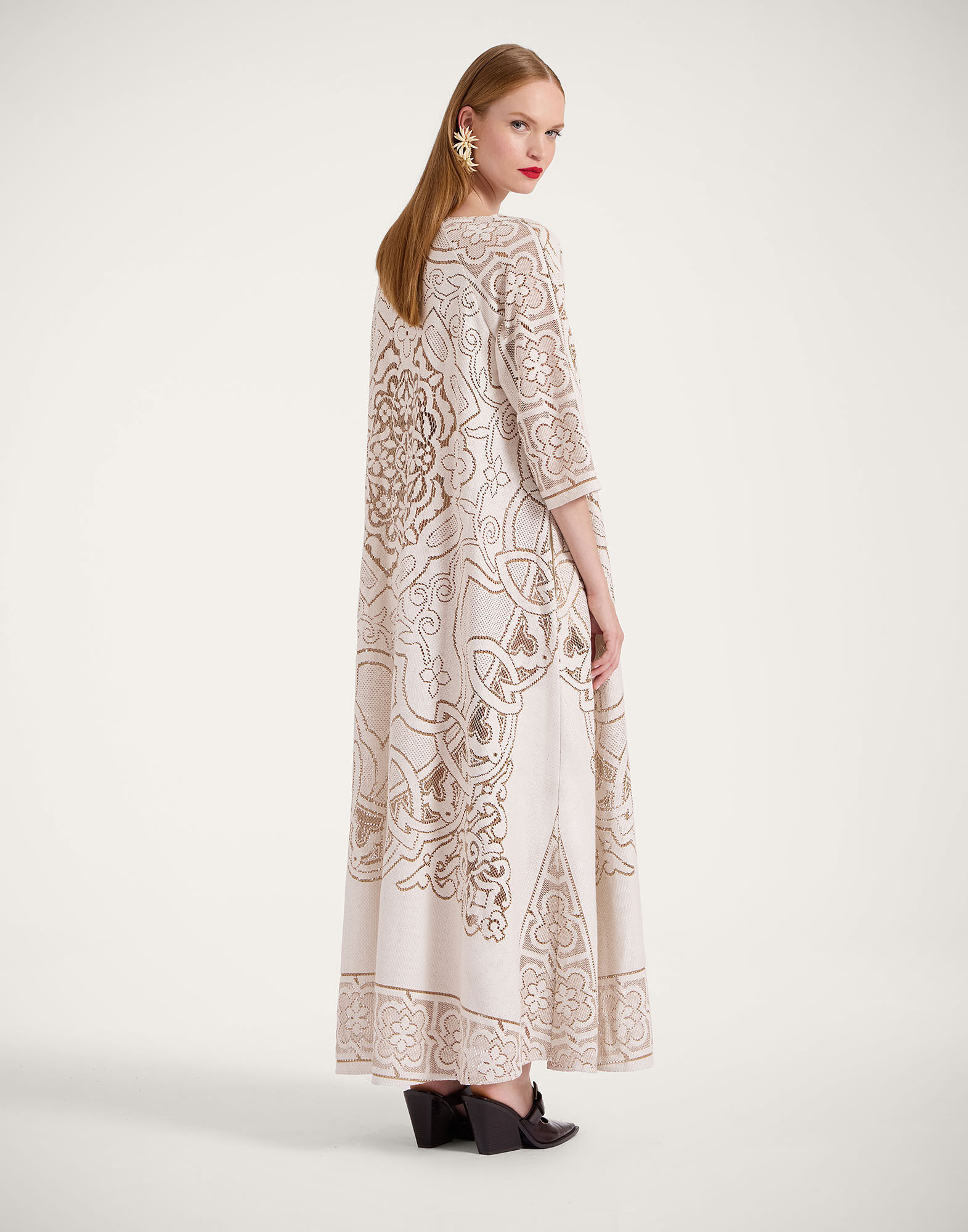 Lacey Muumuu Dress in Solid White Smoke for Women | La DoubleJ Lacey Muumuu Dress in Solid White Smoke for Women | La DoubleJ