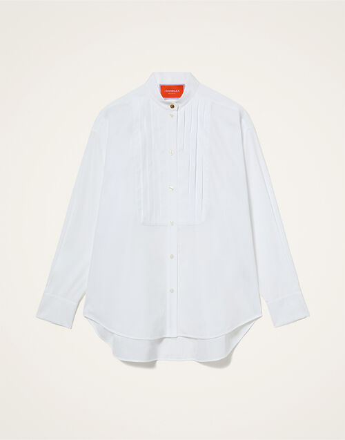La DoubleJ Oversize Peggy Shirt Solid White SHI0150COT064SOLIDWH01