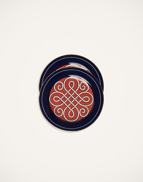 La DoubleJ Dessert Plates Set Of 2 La DoubleJ Dessert Plates Set Of 2 Cortile Blue DIS0063CER001CRL0002
