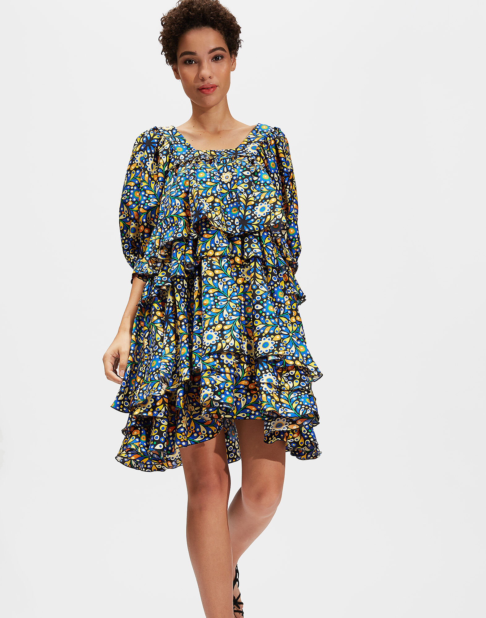 LaDoubleJ Big Mama Dress Confetti Blu DRE0049SIL001CON0002