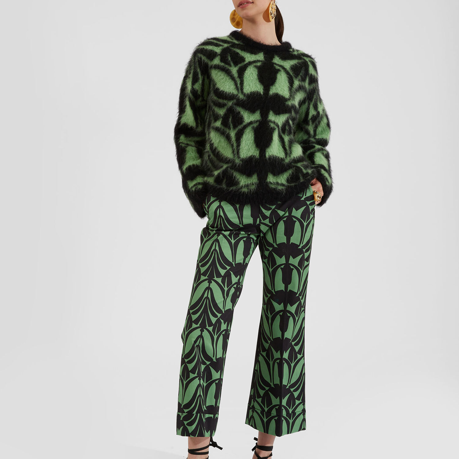 Shop La Doublej Camden Jumper In Green & Black