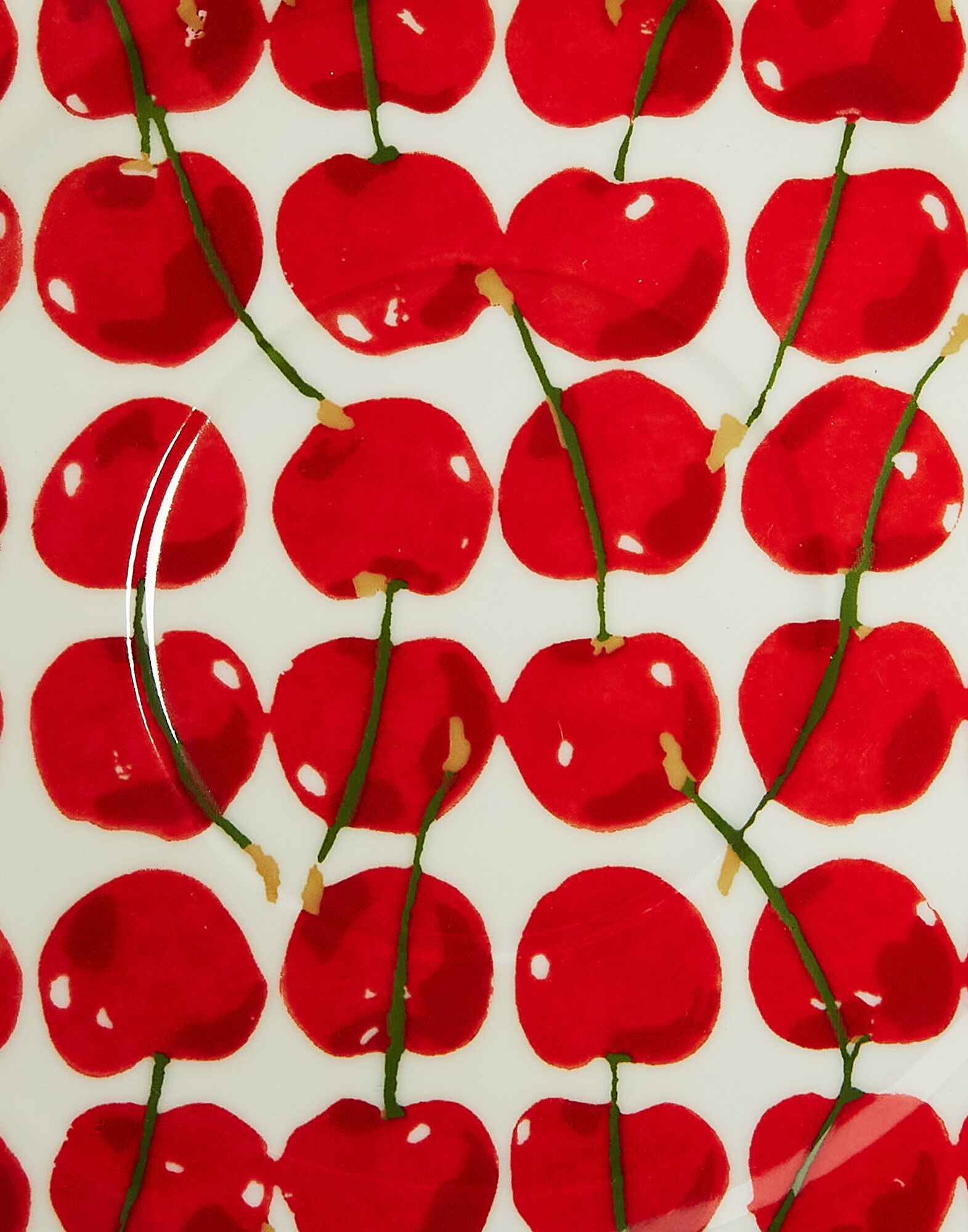 La DoubleJ Big Mama Cup And Saucer Cherries Avorio DIS0066CER001CHY0005