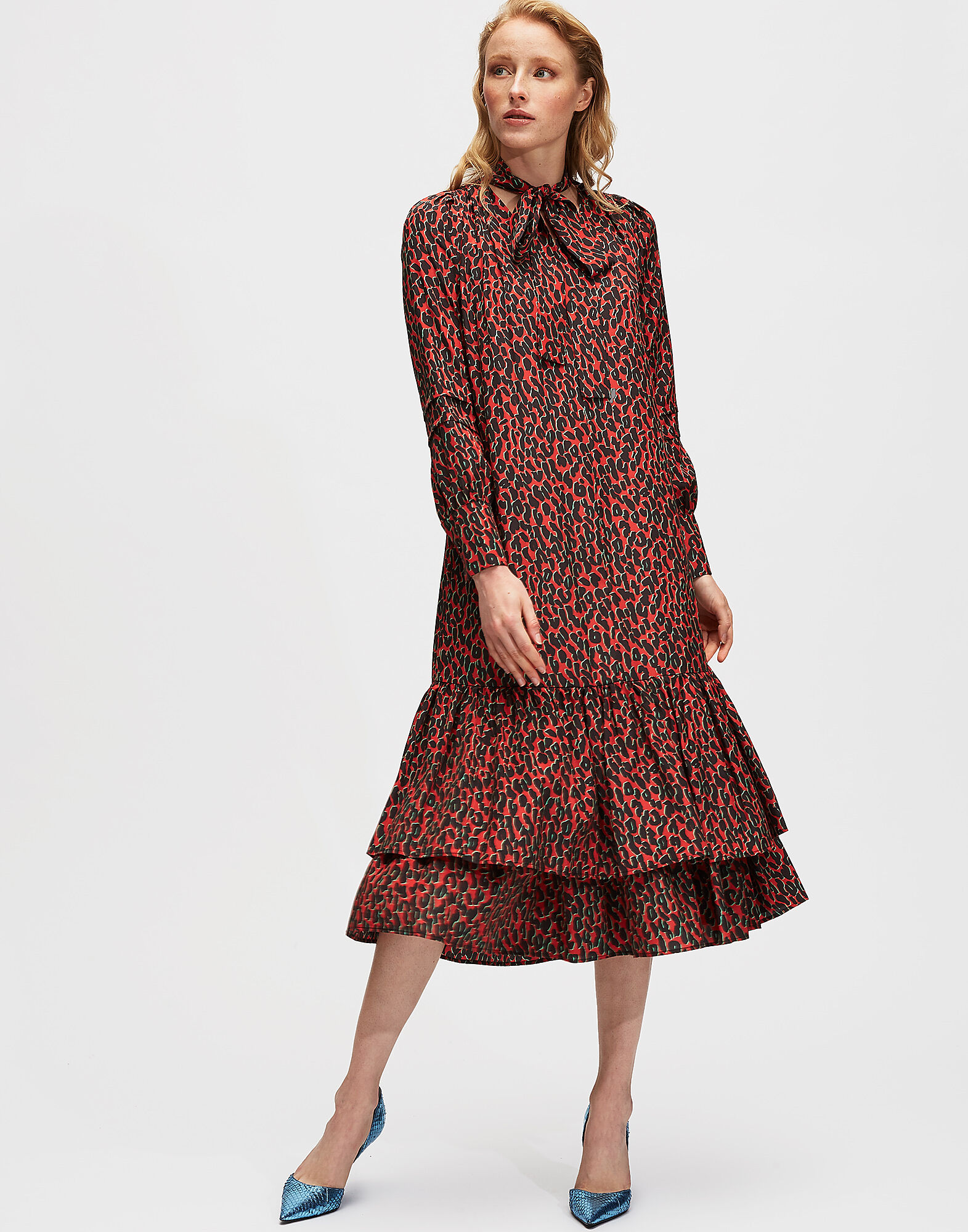 LaDoubleJ Good Witch Dress Leopard Rosso DRE0088SPO001LEO0002