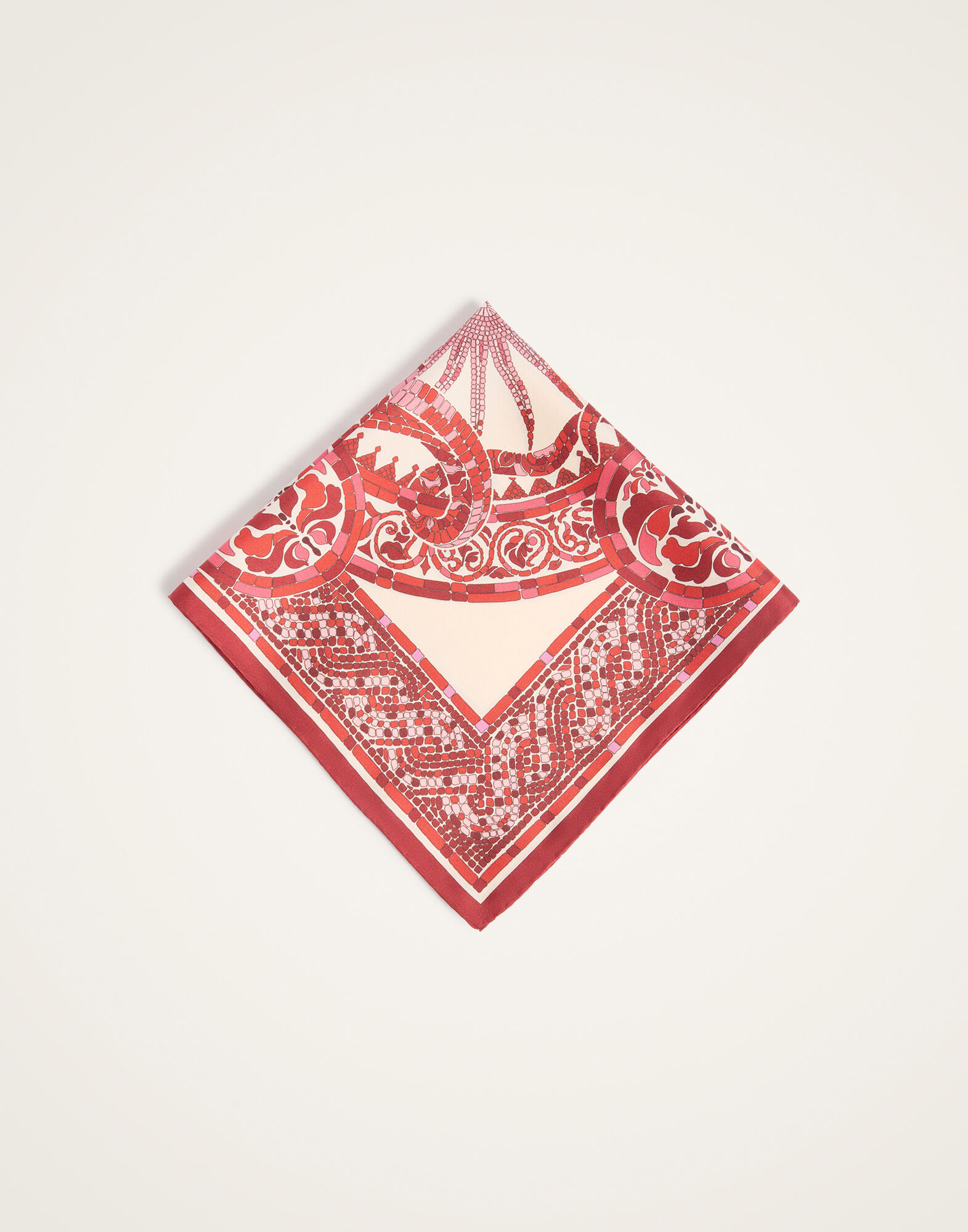 La DoubleJ Foulard 45 Cobra Plac&eacute;e Red SCA0065SIL006COB01RE01