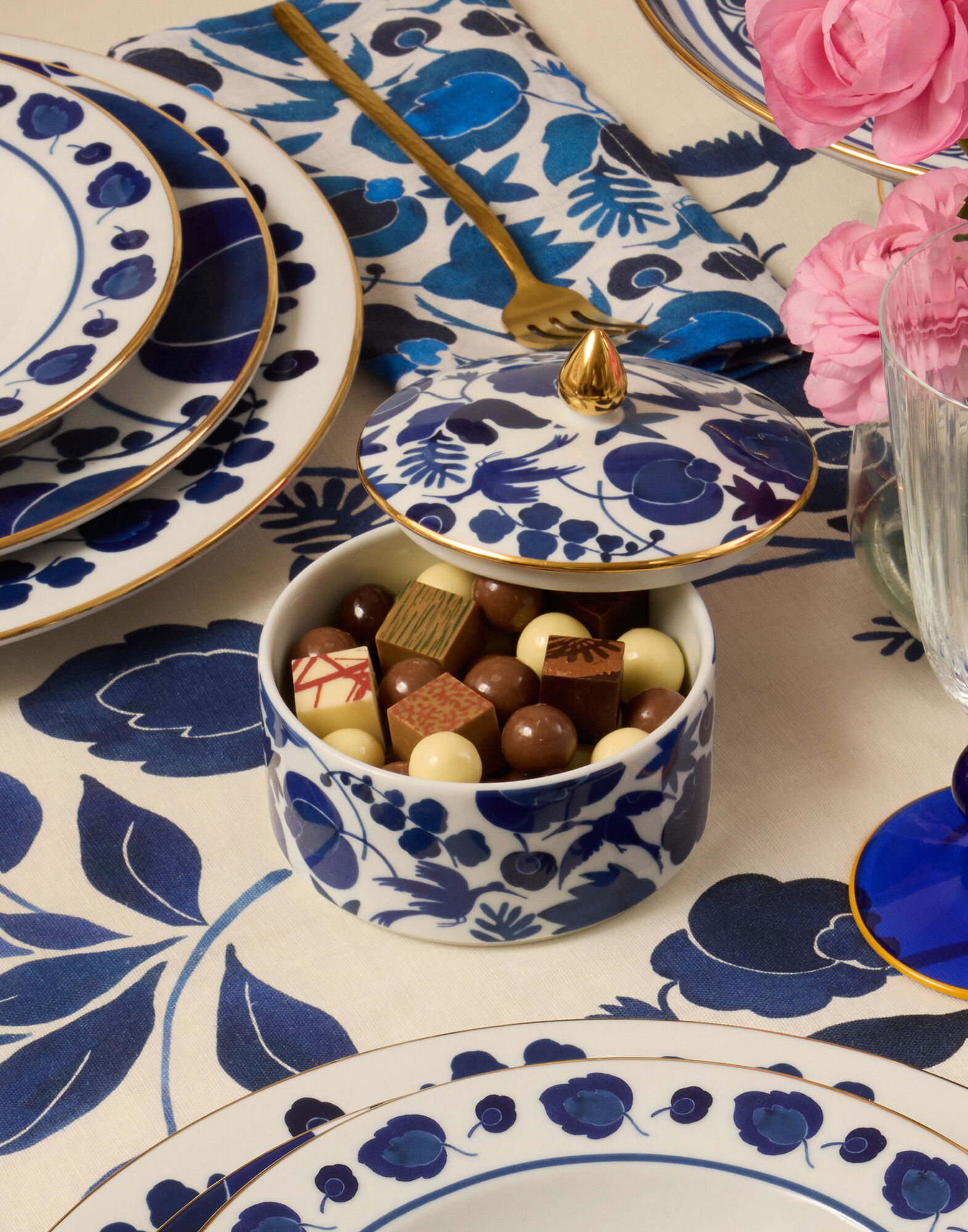 La DoubleJ Goodie Jar Wildbird Blue BWC0001CER001BIR01BU03