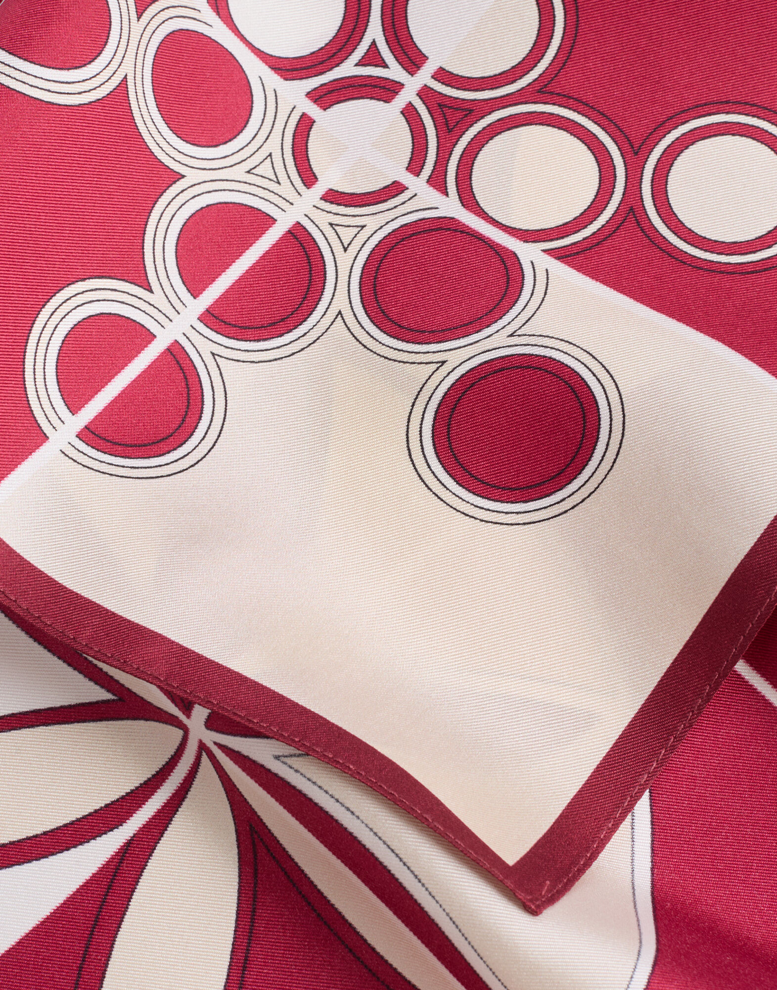 La DoubleJ Foulard 45 Eclipse Burgundy SCA0065SIL001ECL01RE02