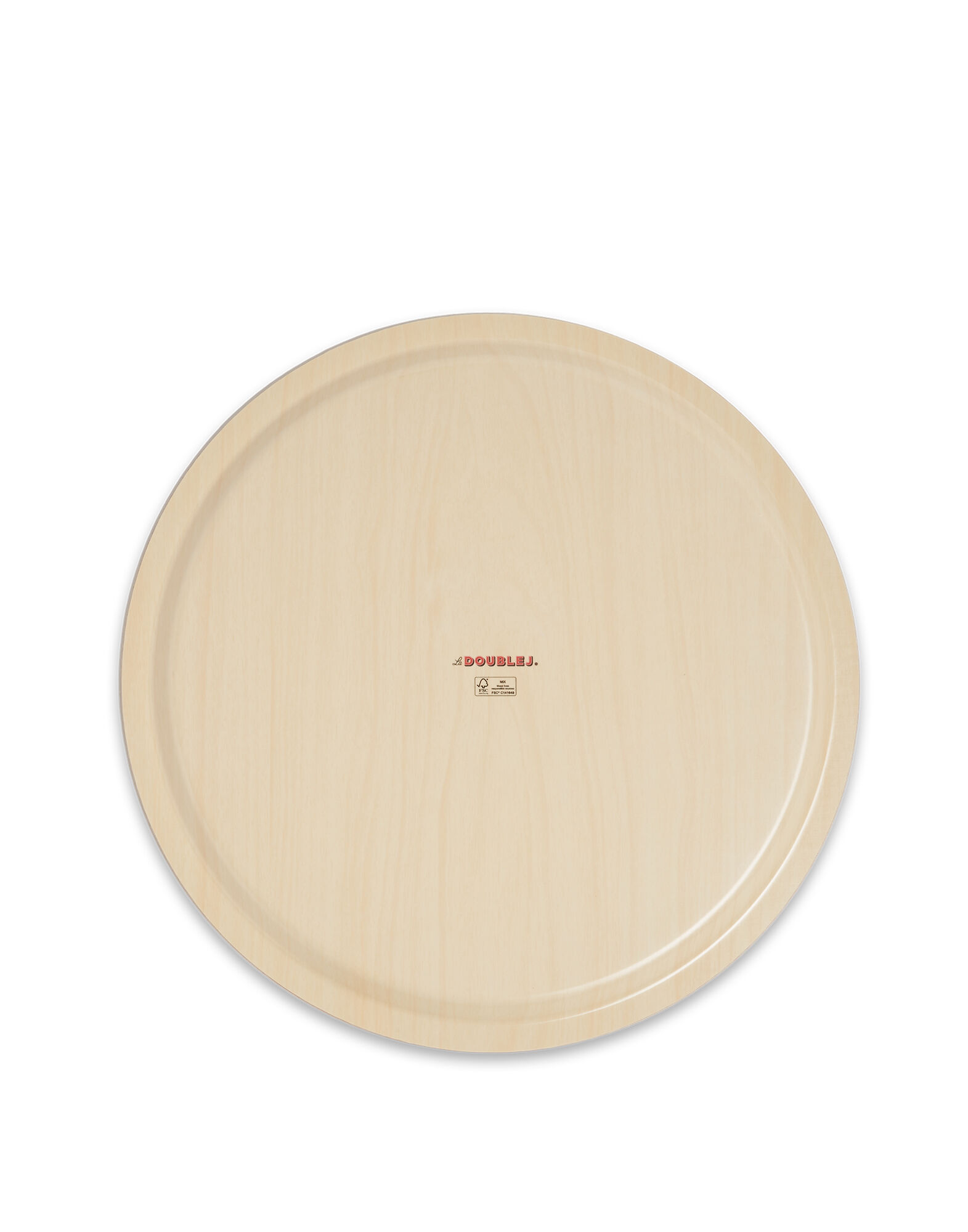 La DoubleJ Round Printed Tray Botanical TRA0002WOD001BOT0006