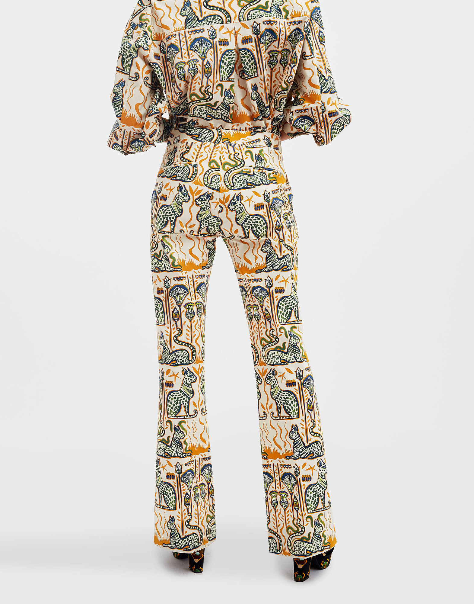 La DoubleJ Saturday Night Pants Bast Ivory TRO0030COT006BAS01WH04