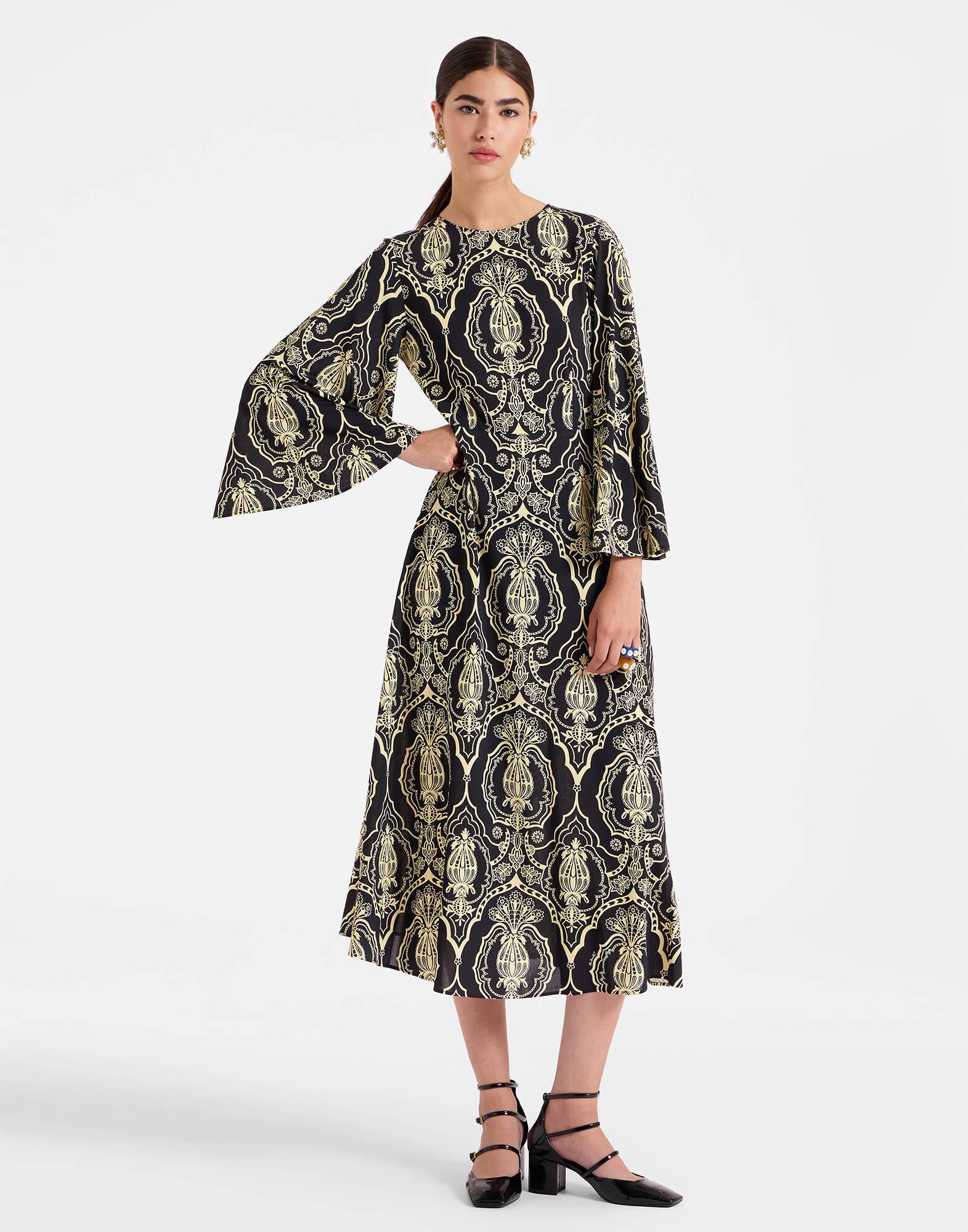 Sorella Dress in Banquet Black for Women La DoubleJ