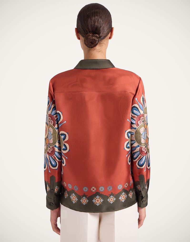 Boy Shirt in Nucleus Placée Rust for Women | La DoubleJ