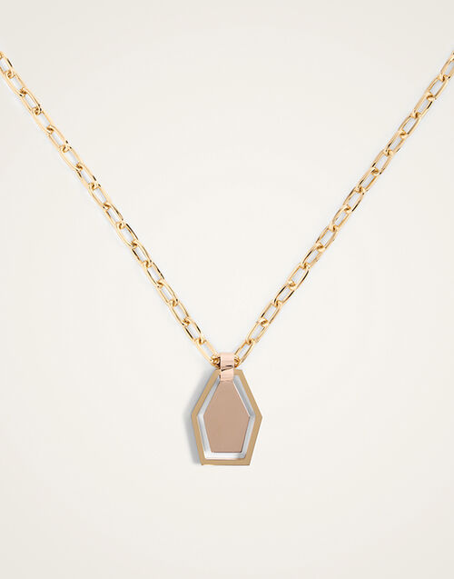 La DoubleJ Swinging Portal Necklace 24k Gold Plate NEC0022BRA003GOL09YE05