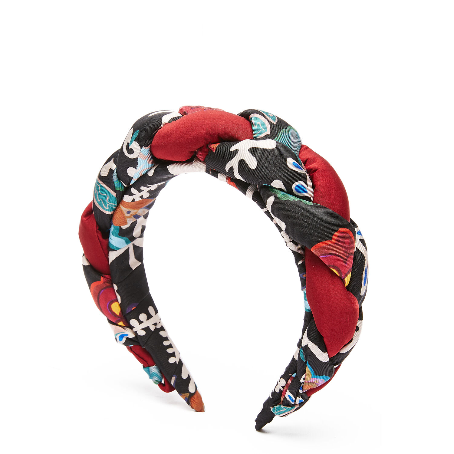 La Doublej Rapunzel Mix-print Headband In Fire Flower