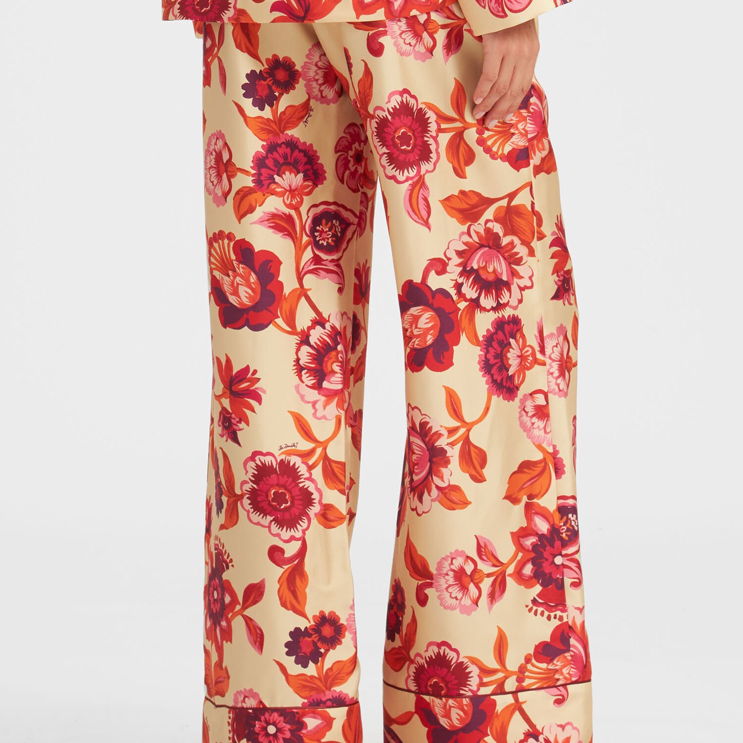 La Doublej Pyjama Trousers In Hottie Cream