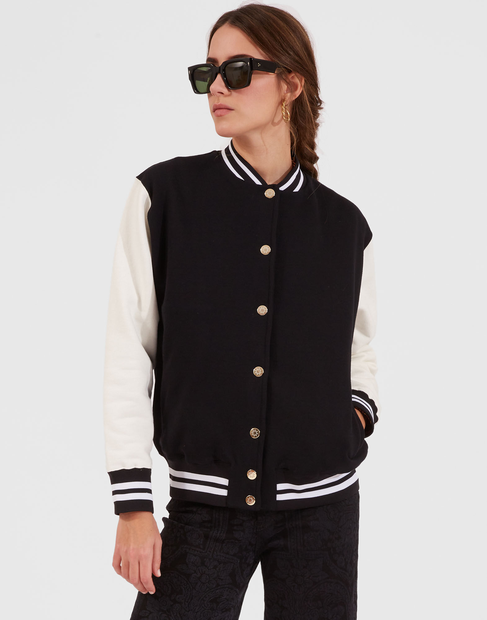 Varsity bomber jacket ladies cheap
