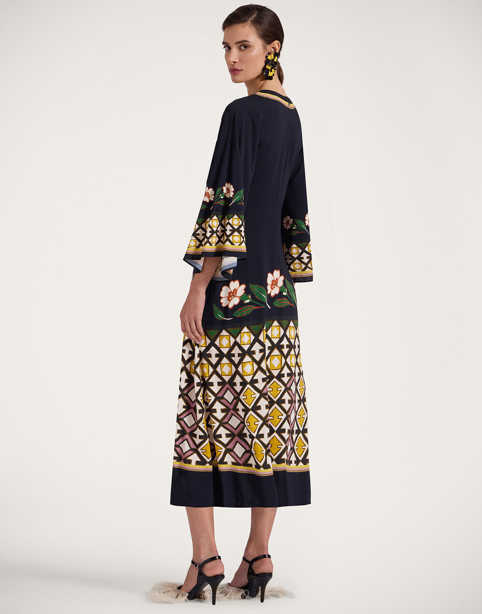 La DoubleJ Sorella Dress Dazed Plac&eacute;e Black DRE0233VIS001DAZ01BL01