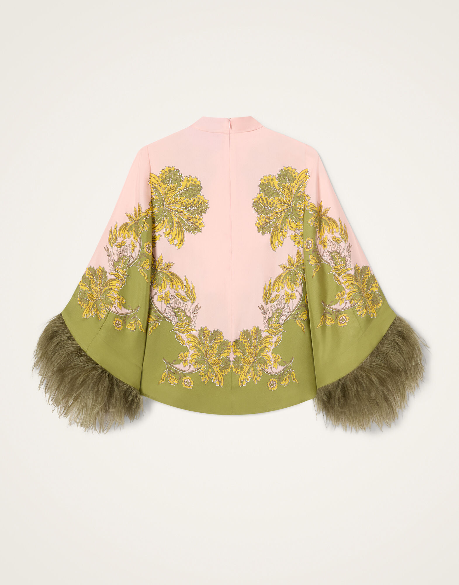 La DoubleJ Make An Exit Top Swathe Plac&eacute;e Pink TOP0141SIL026SWA03PI01