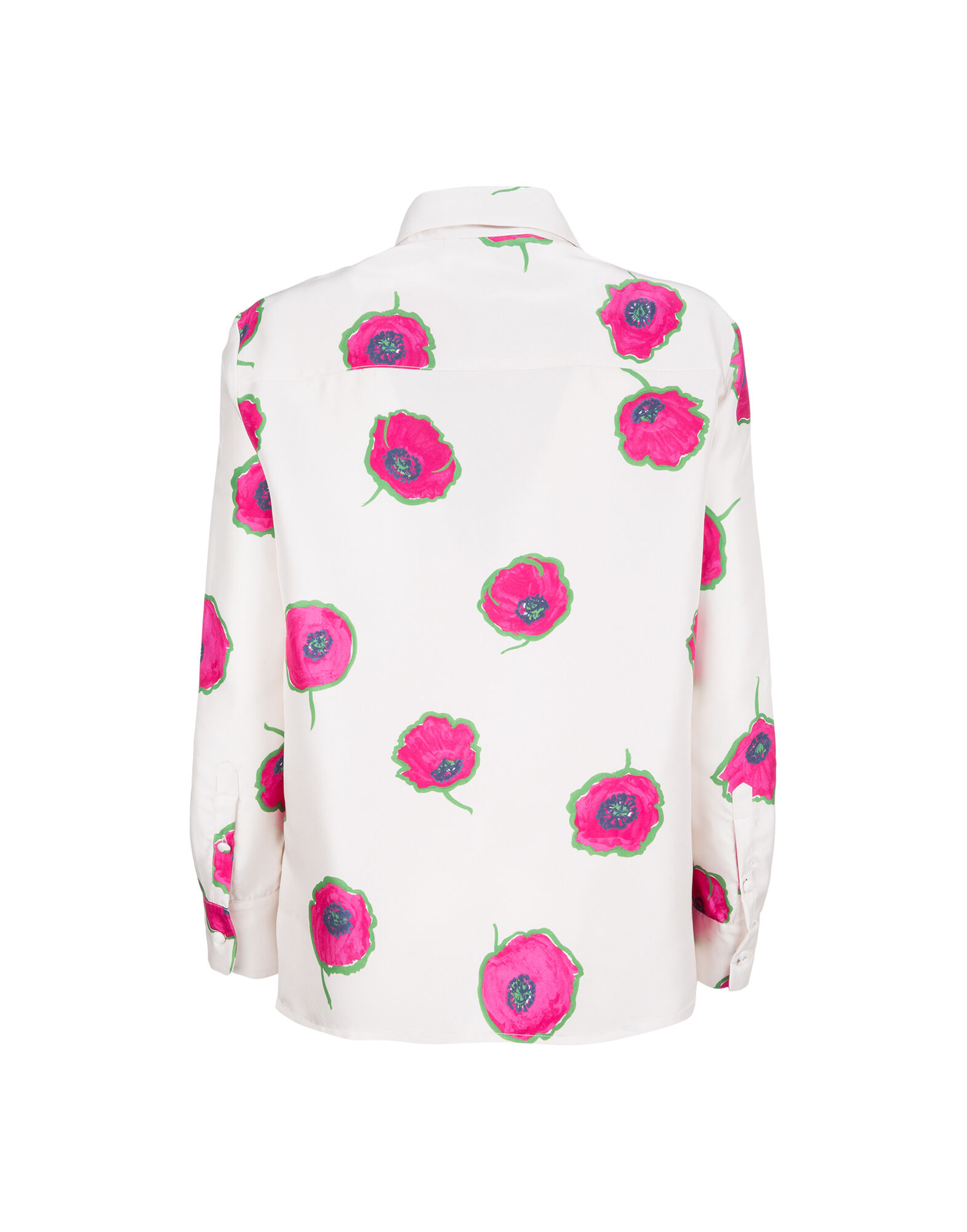 La DoubleJ Boy Shirt Papaveri SHI0001SIL001PAP0001