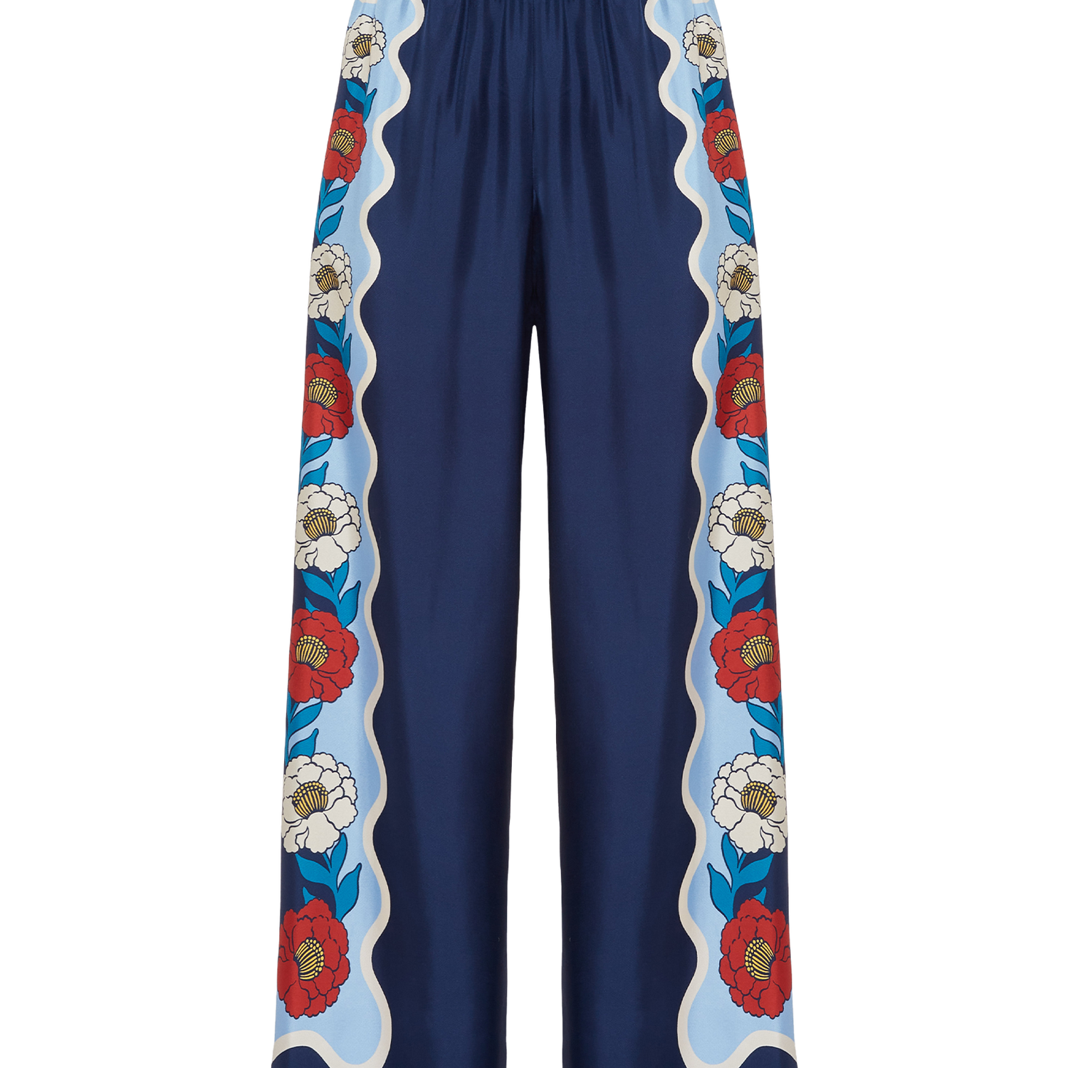 La Doublej Palazzo Pants In Whitsun Placée Blue