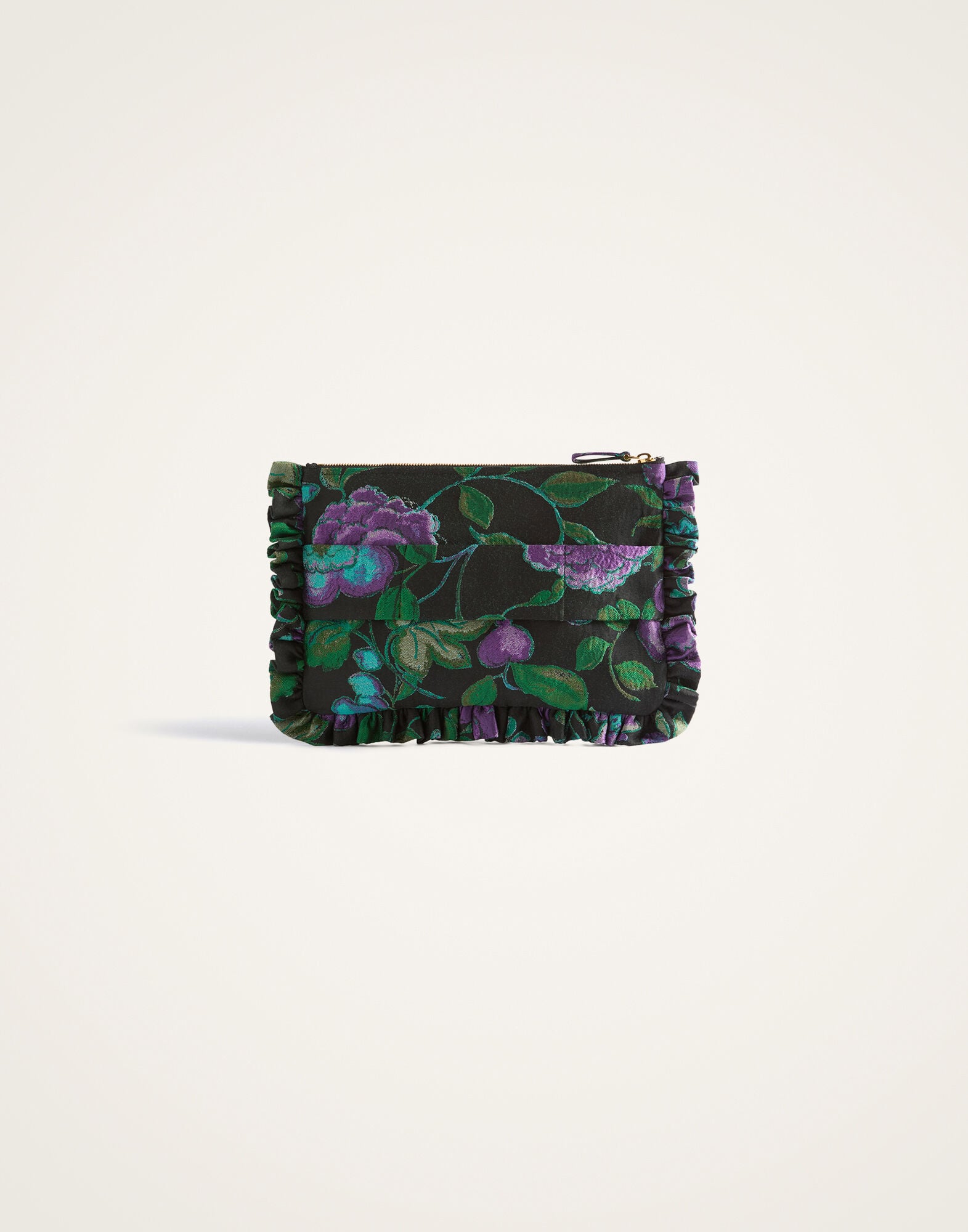 La DoubleJ Hand Pochette Botanical Black BAG0059JCQ144BOT01BL01
