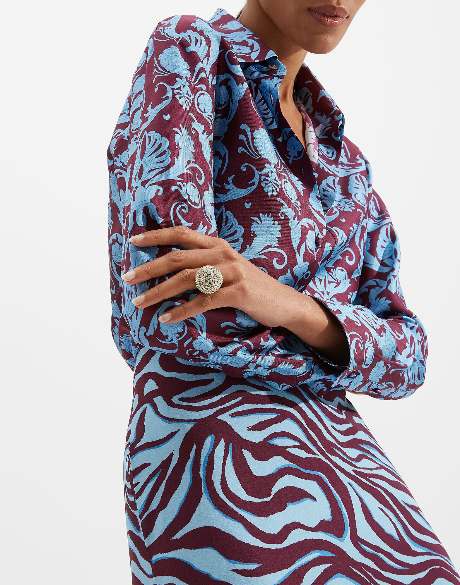 La DoubleJ Blossom Ring Cristalli RIN0001BRA001CRY0006