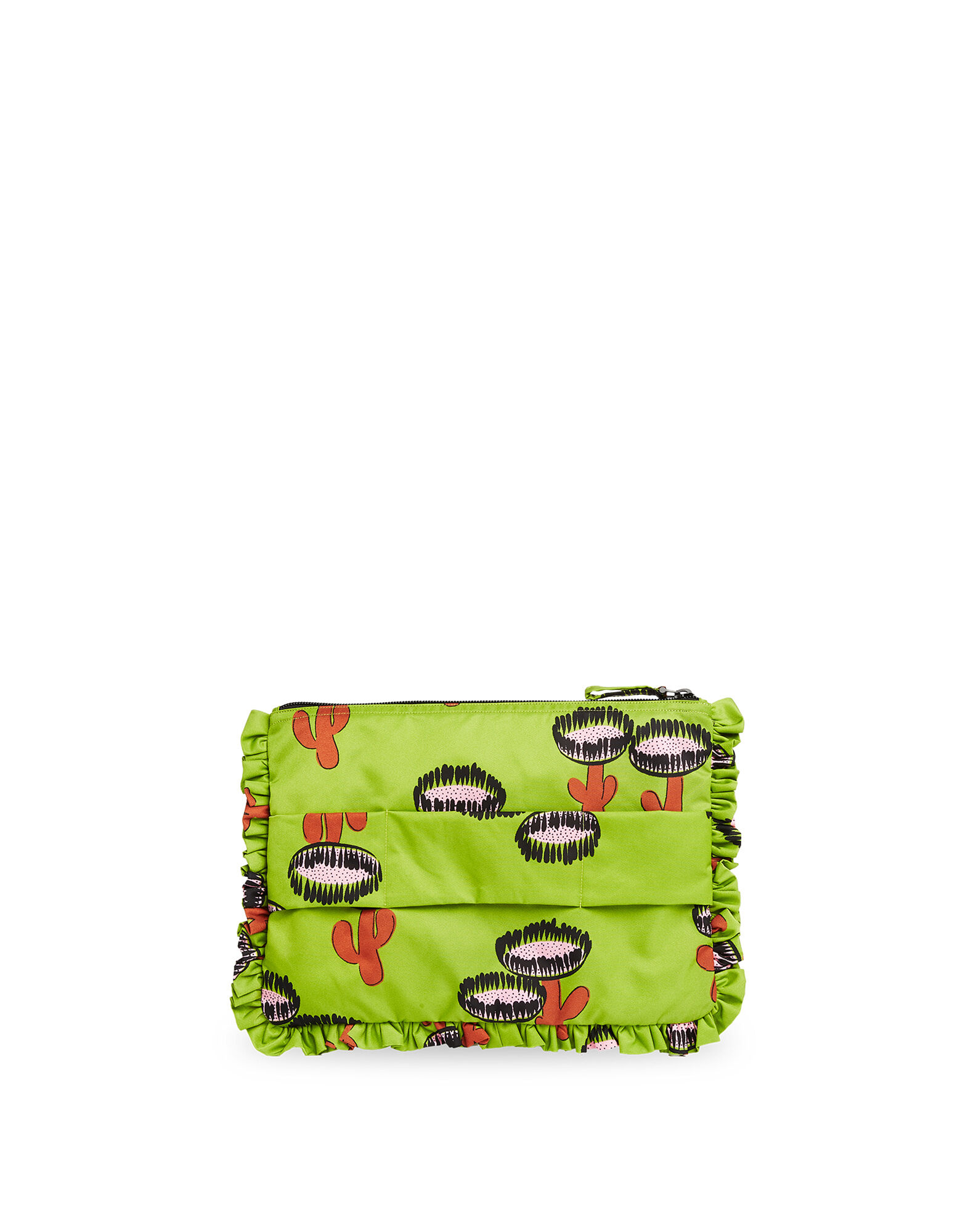 LaDoubleJ Hand Pochette Chirpy Cactus Verde BAG0002NYL001CHI0002