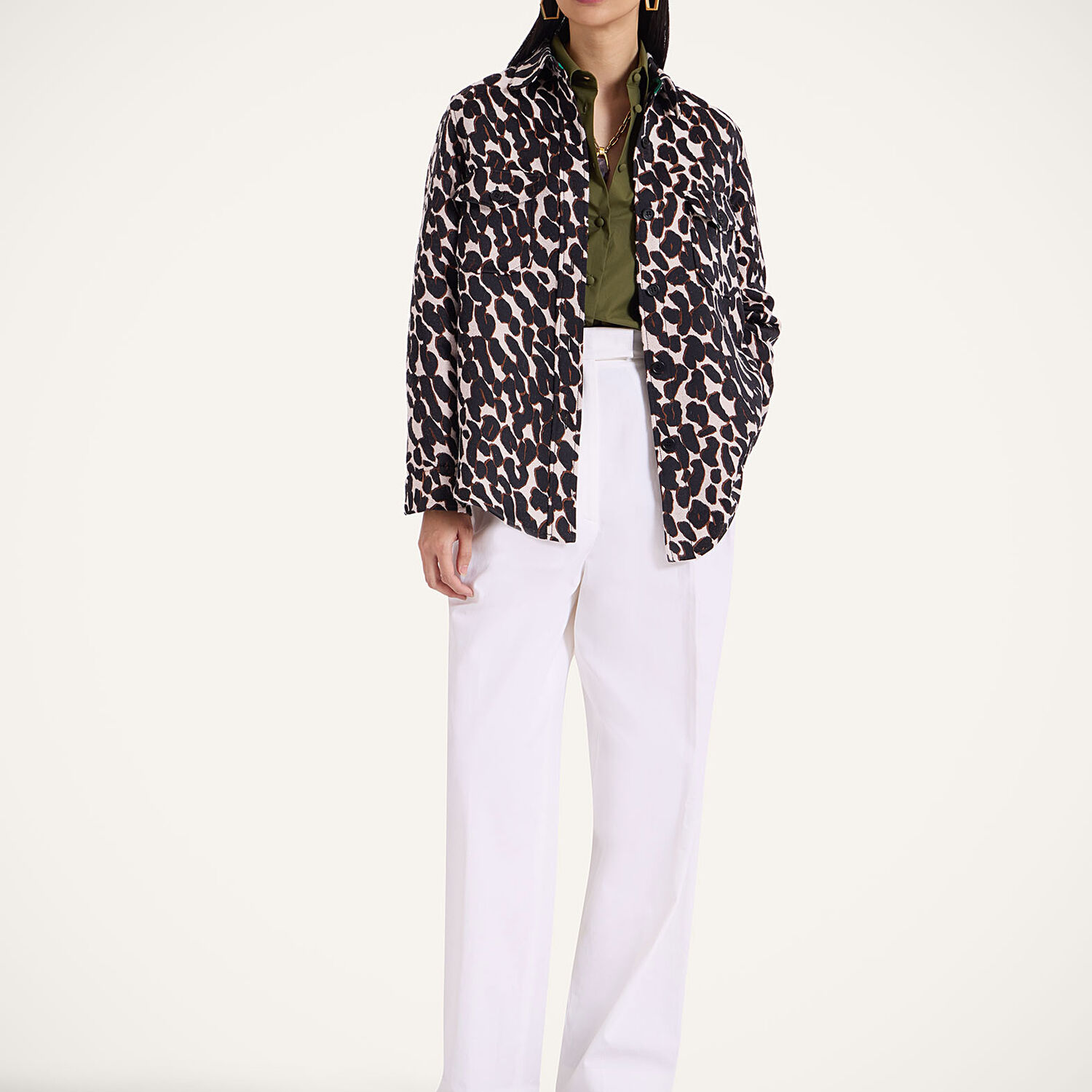 La Doublej Better Than Your Boyfirend's Jacket In Leopard Brown