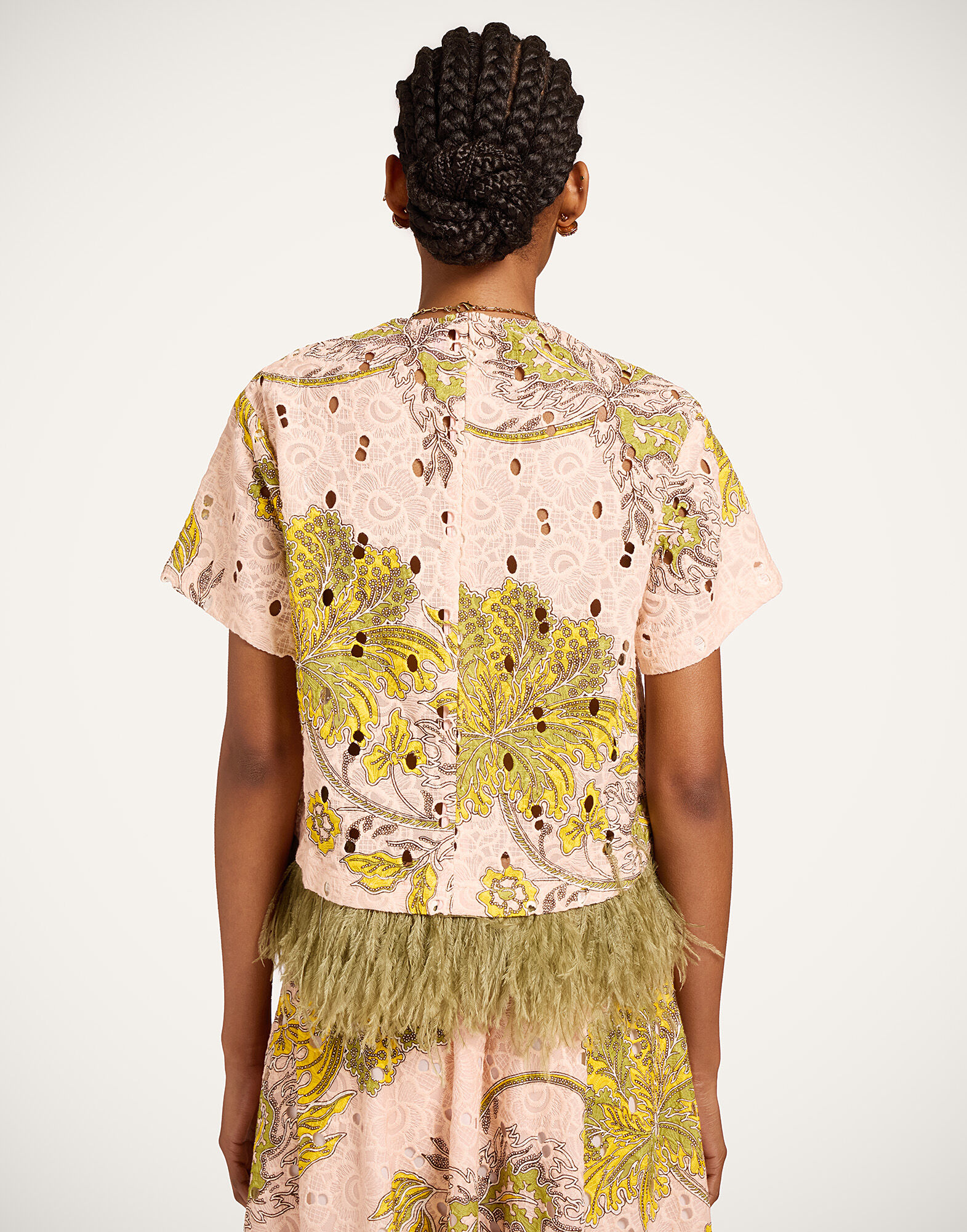 La DoubleJ La Scala Tee Swathe Pink TSH0041EMB031SWA01PI01