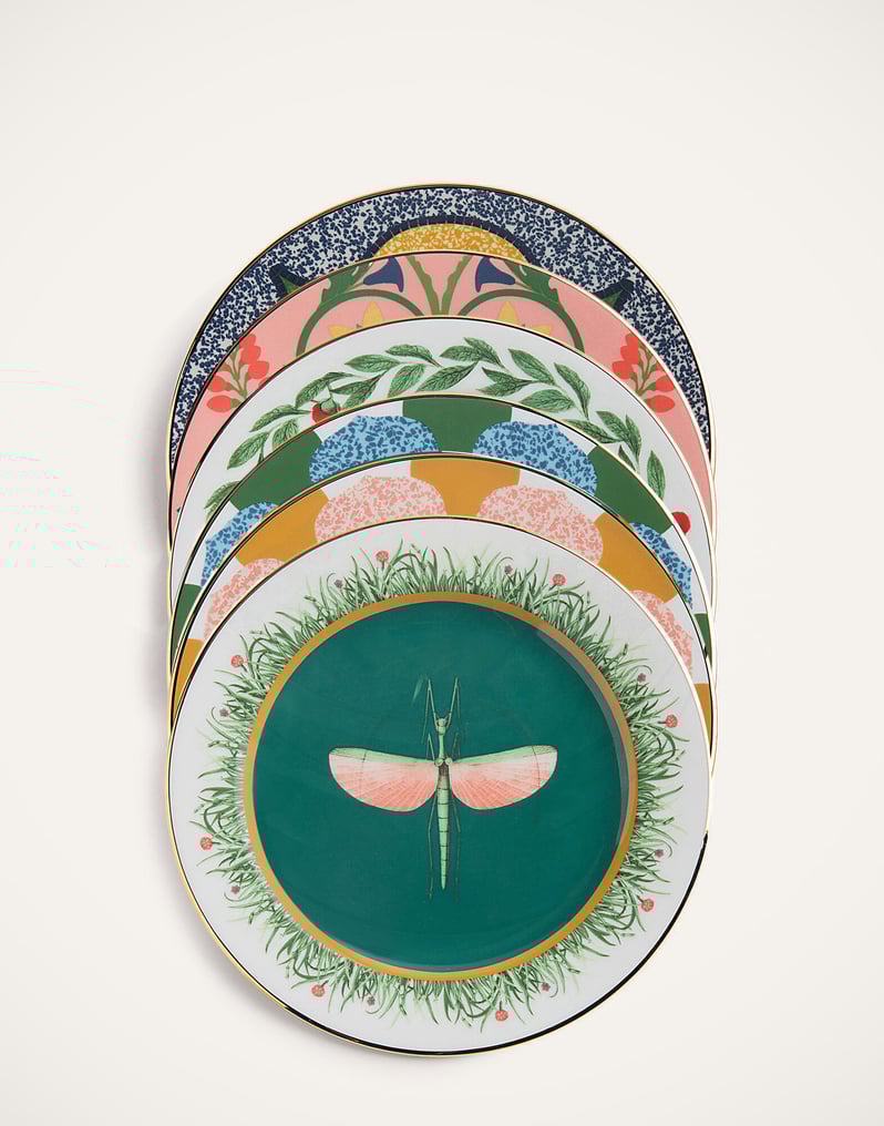 La DoubleJ Dessert Plate Set of 6 La DoubleJ Dessert Plate Set of 6 Various Prints DIS0004CER001ASS0001
