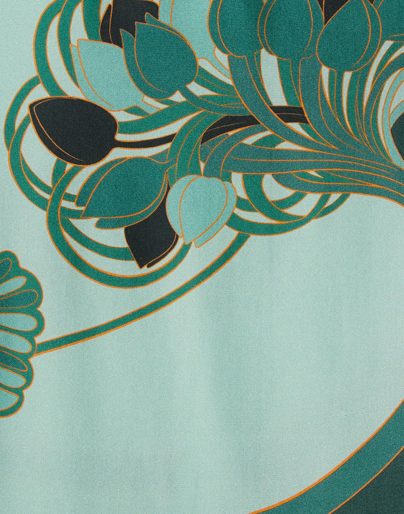 La DoubleJ Scarf Top Blooming Tulip Plac&eacute;e Mint TOP0160SIL009BTU01GR11