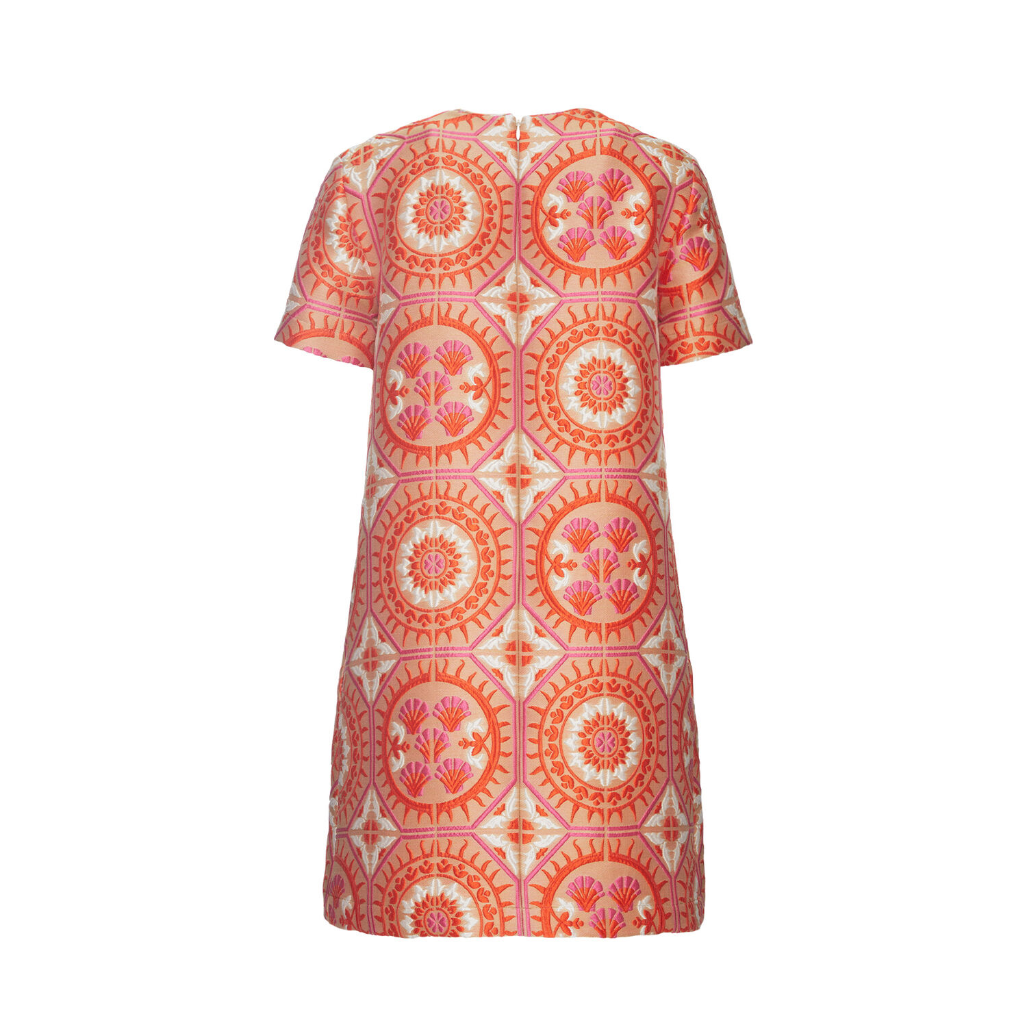 La Doublej Mini Swing Dress In Sun Orange