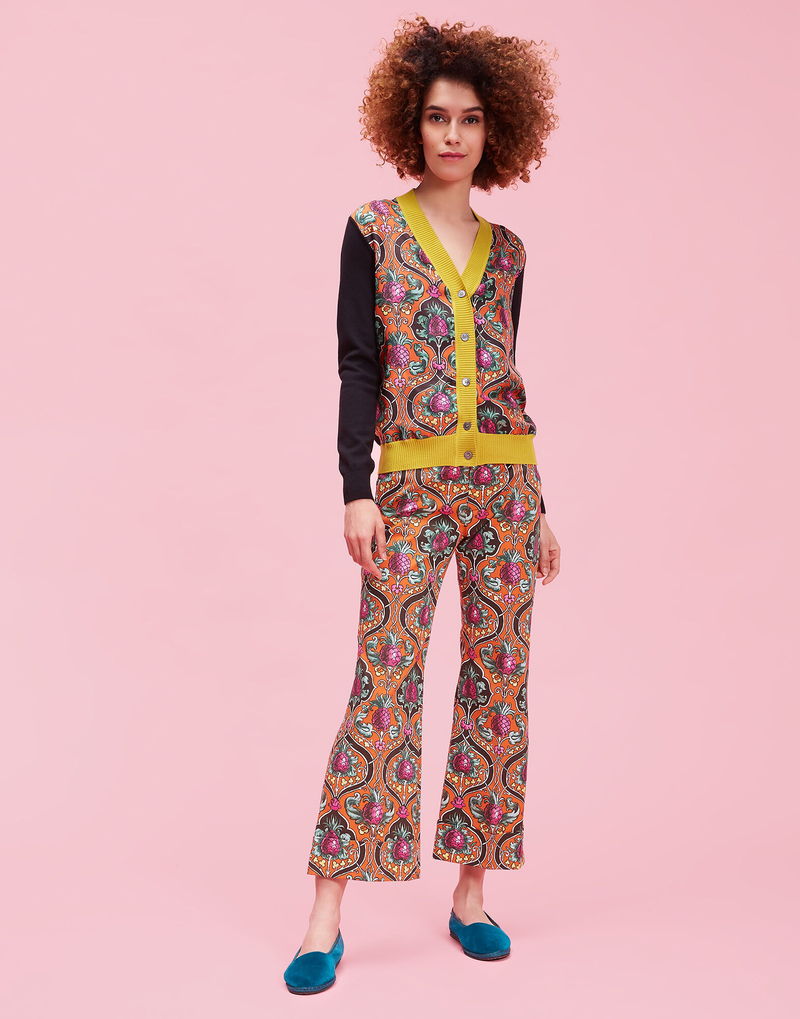 LaDoubleJ Hendrix Pants Ananas Arancio TRO0008COT002ANA0002