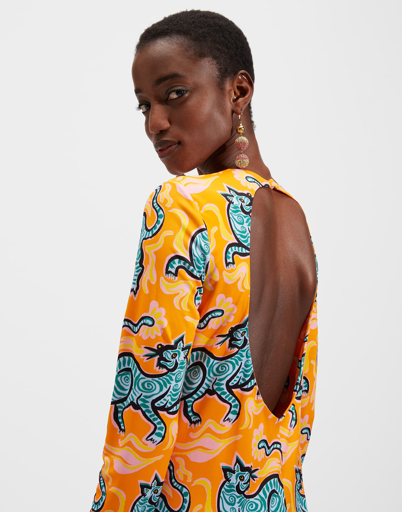 La DoubleJ Swank Dress Crazy Tigers DRE0206JER011TIG0001