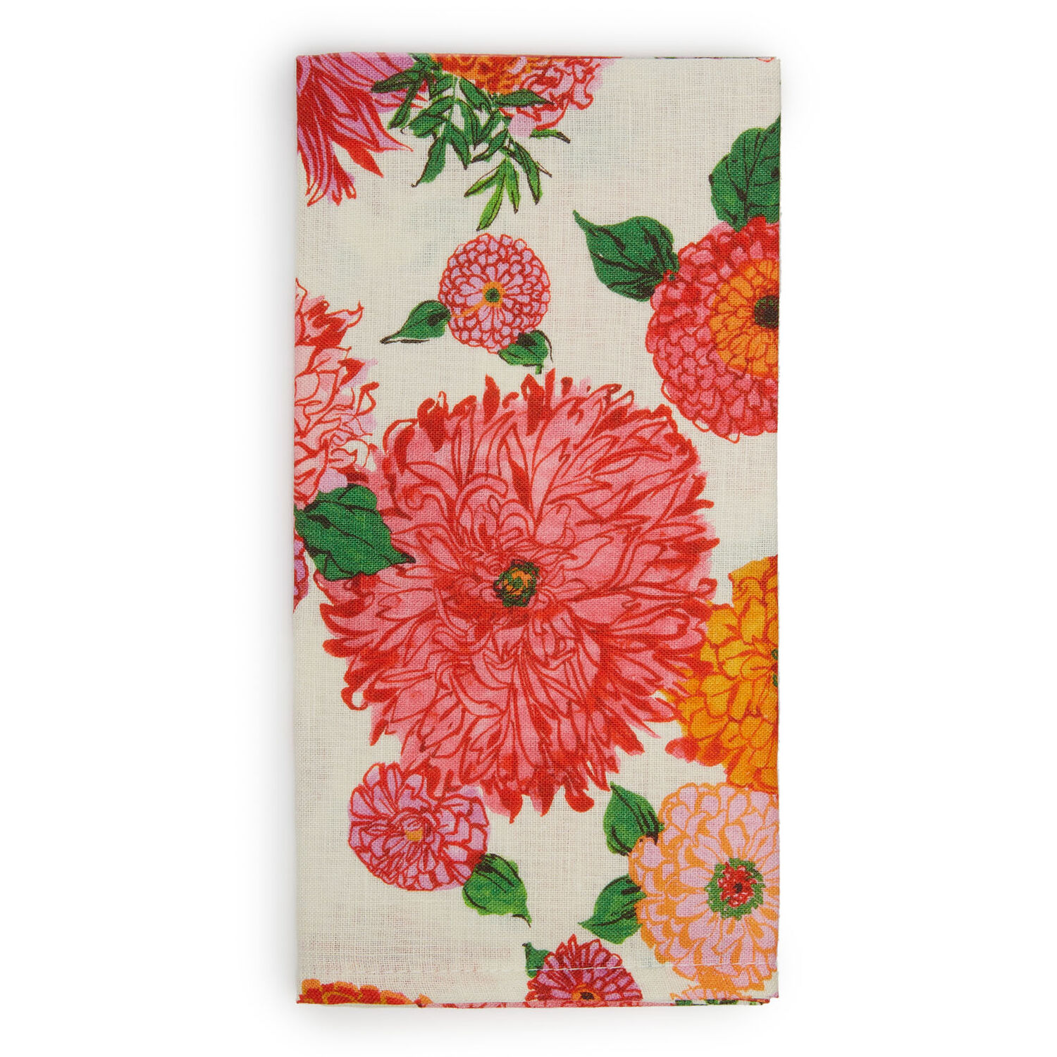 La Doublej Dinner Napkins Set Of 2 In Bright Blooms Small