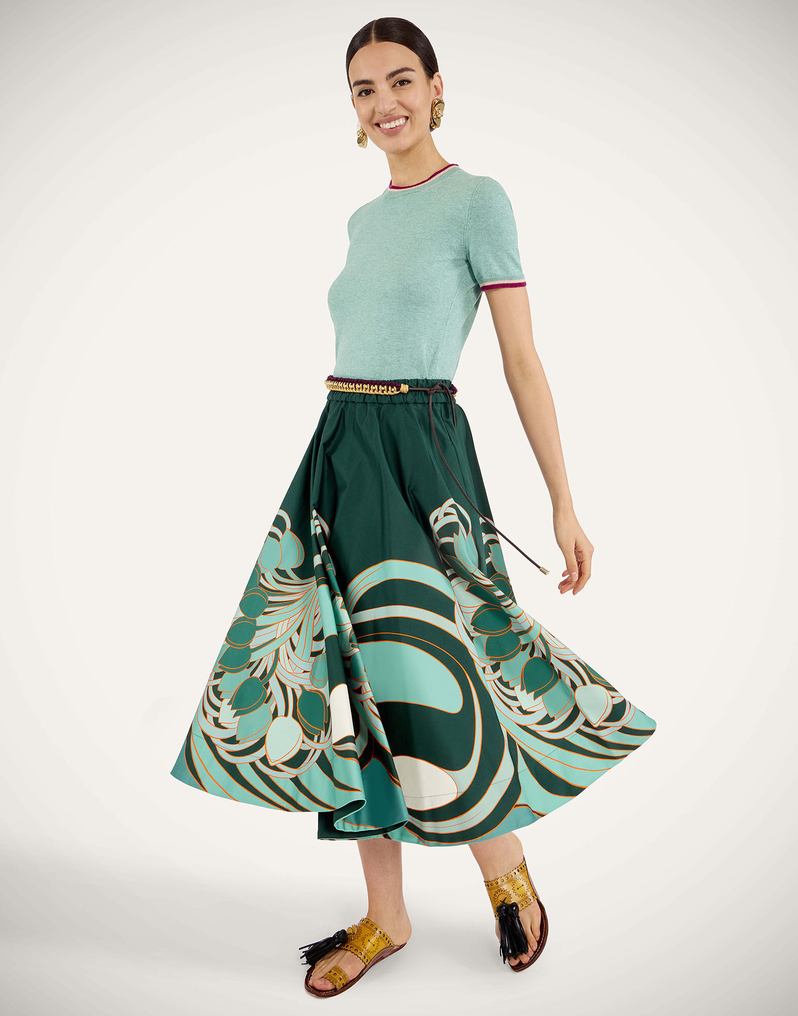 La DoubleJ Busy-Bee Tee Solid Turquoise PUL0260KNI154SOLIDBU08