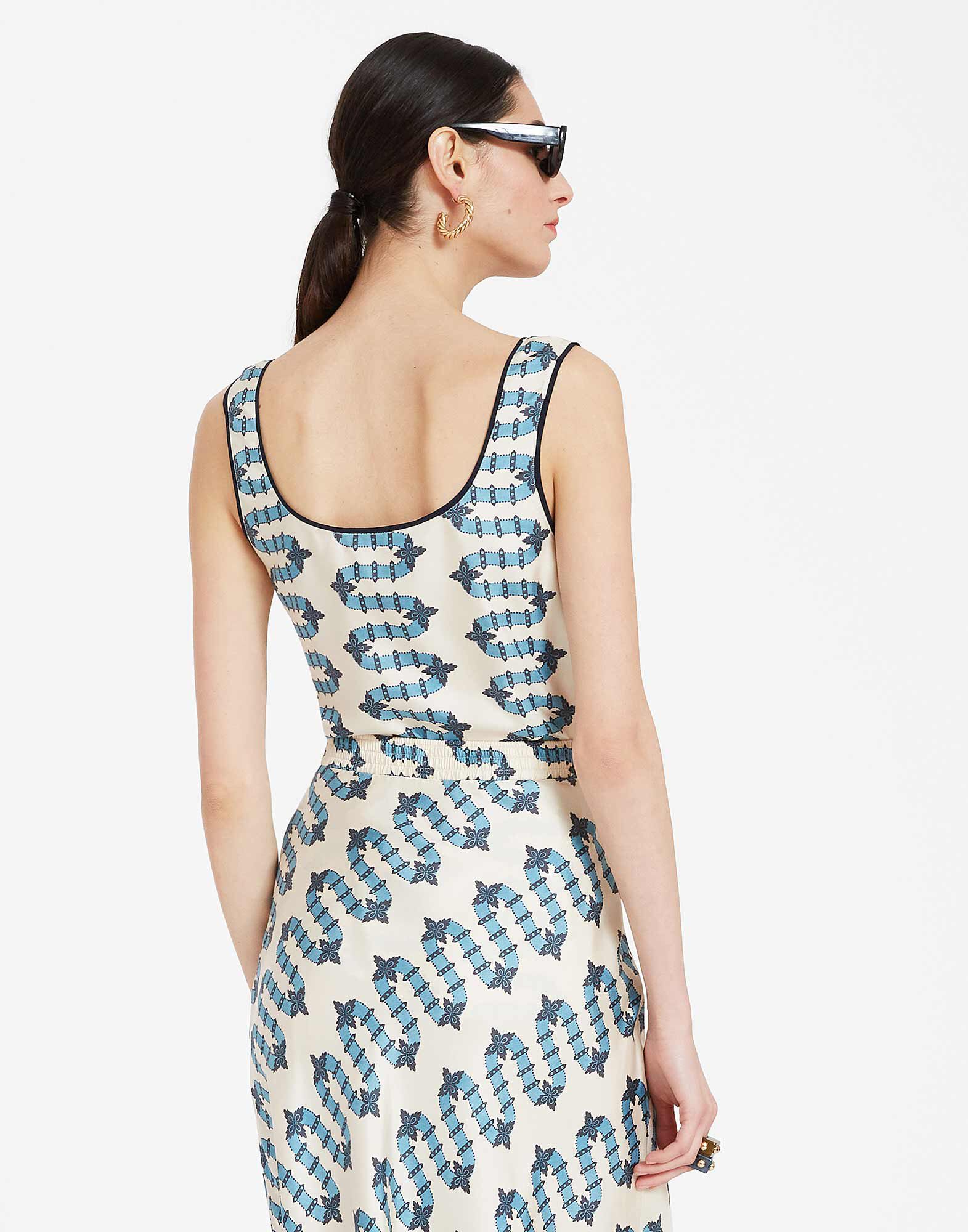 La DoubleJ Twirl Top Scirocco Ivory TOP0085SIL001SCI01WH04