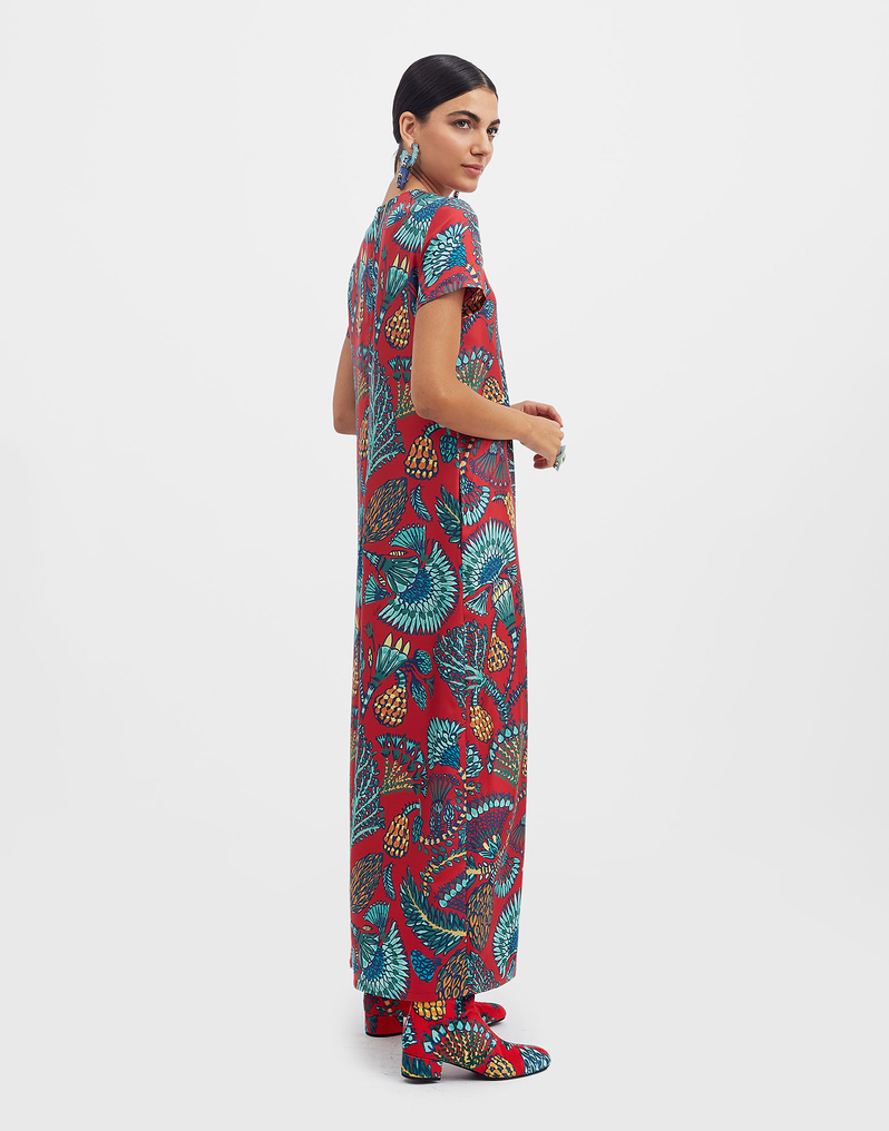 La DoubleJ Swing Dress La DoubleJ Swing Dress Sicomore Red DRE0001SIL001SIC01RE01