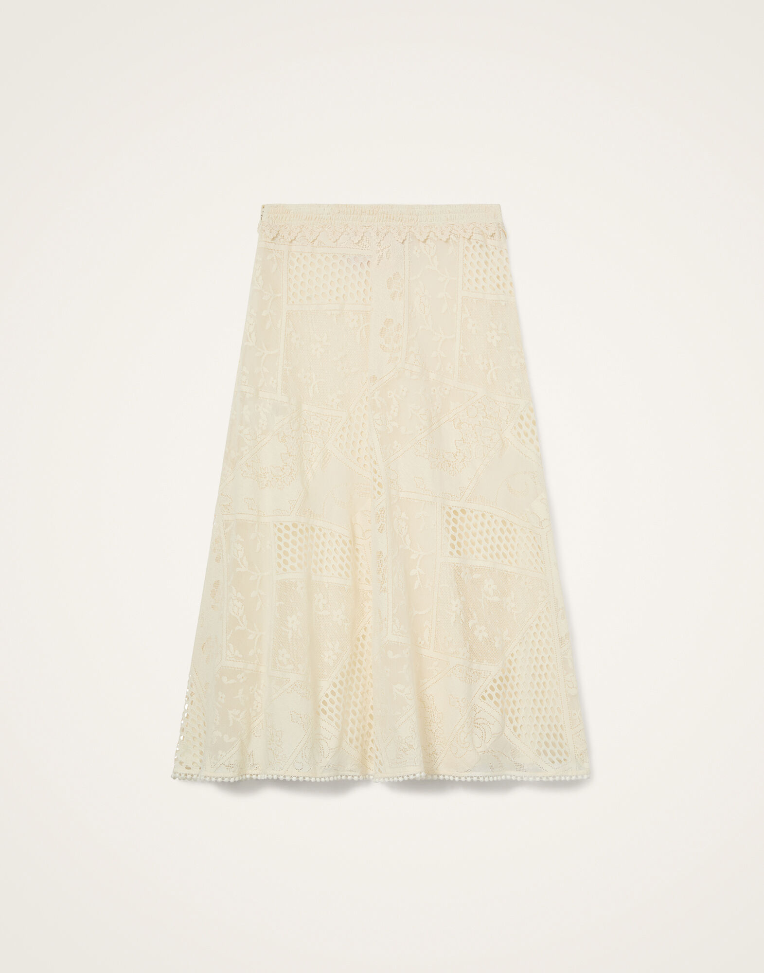 La DoubleJ Lacey Lungomare Skirt Solid Ivory SKI0208LAC008SOLIDBR05
