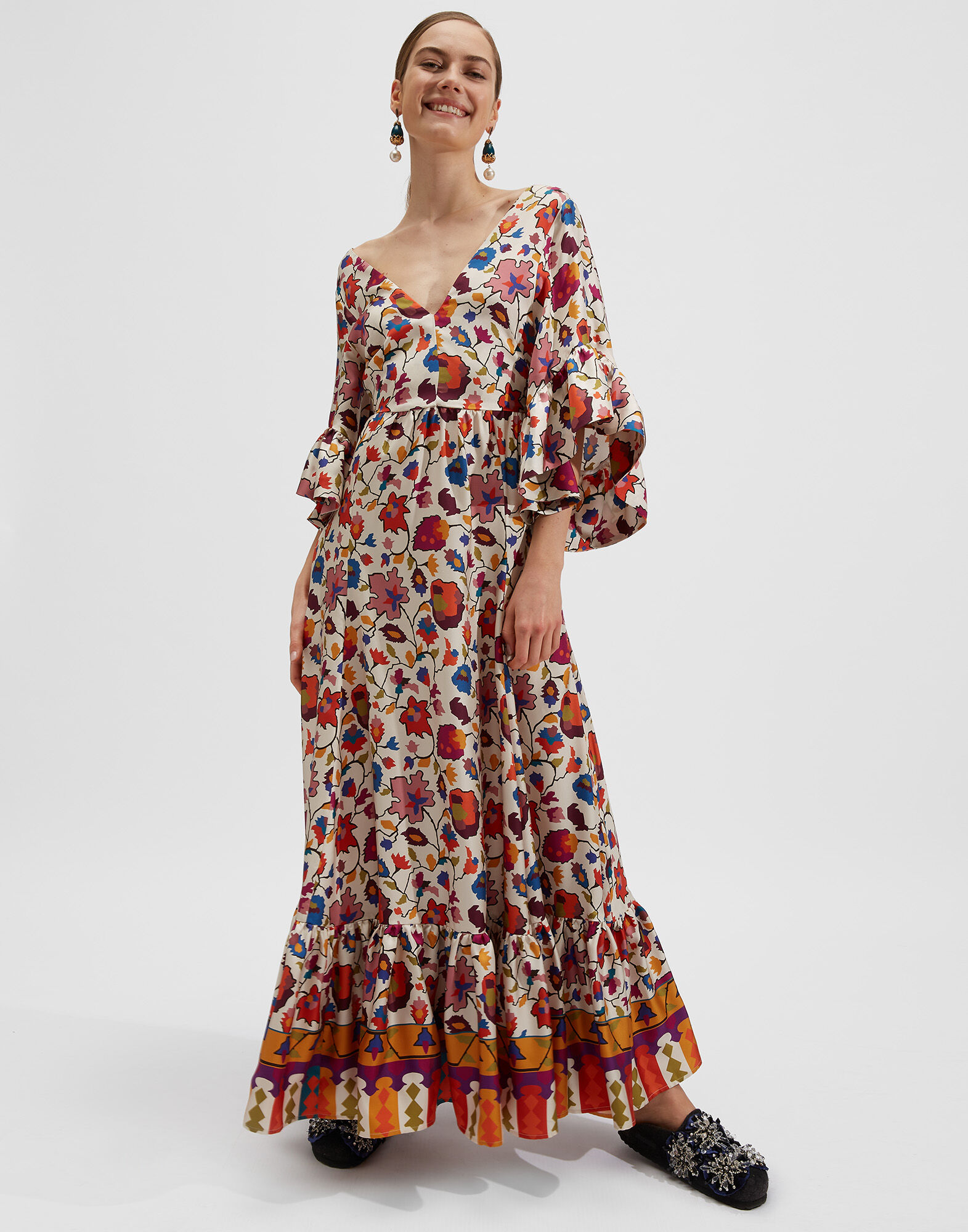 La DoubleJ Bella Dress Maple DRE0266SIL001MAP0001