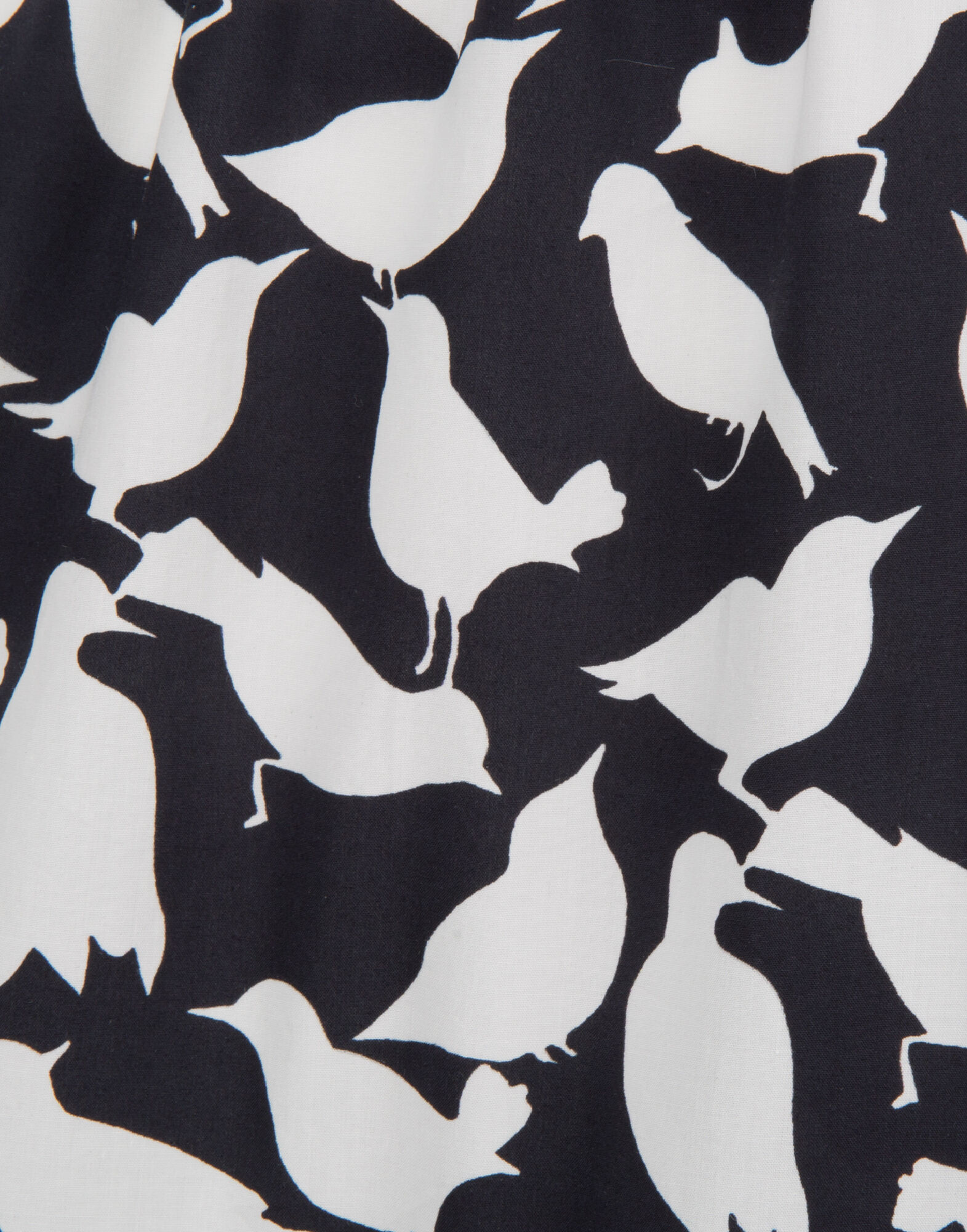 LaDoubleJ Big Skirt Uccellini Bianchi SKI0001COT001UCC0002