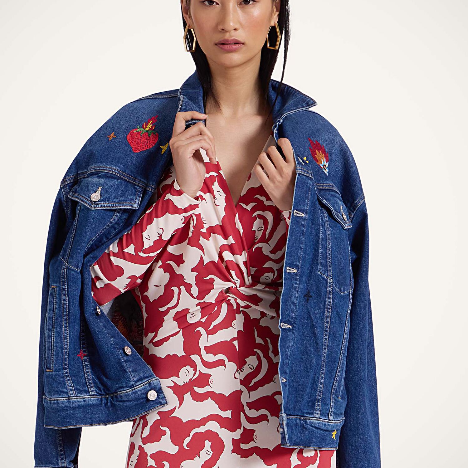 La Doublej X Xx Dress Mamma In Mamma Red