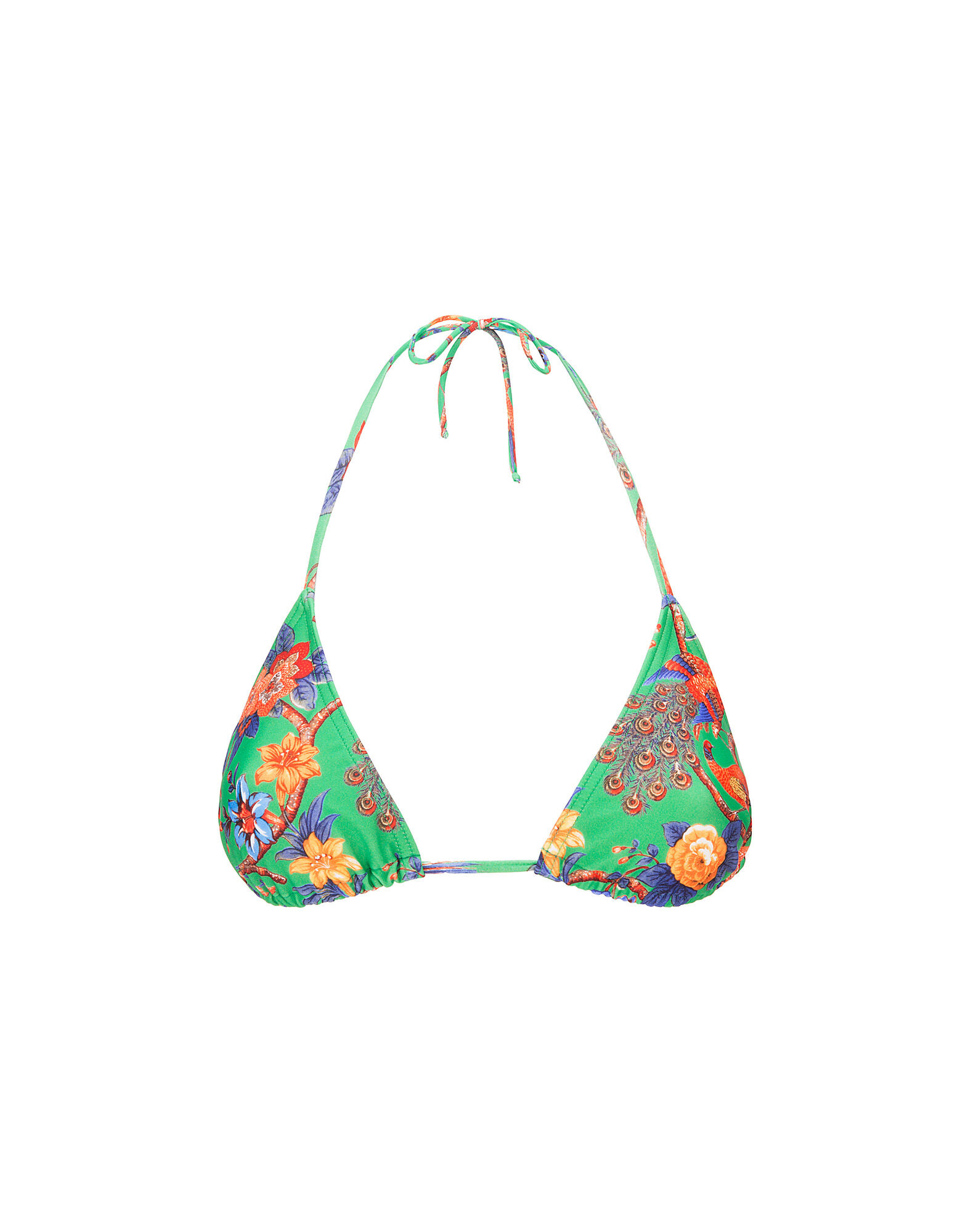 LaDoubleJ Triangle Bikini Top Pavone Verde SWI0003LYC001PAV0003