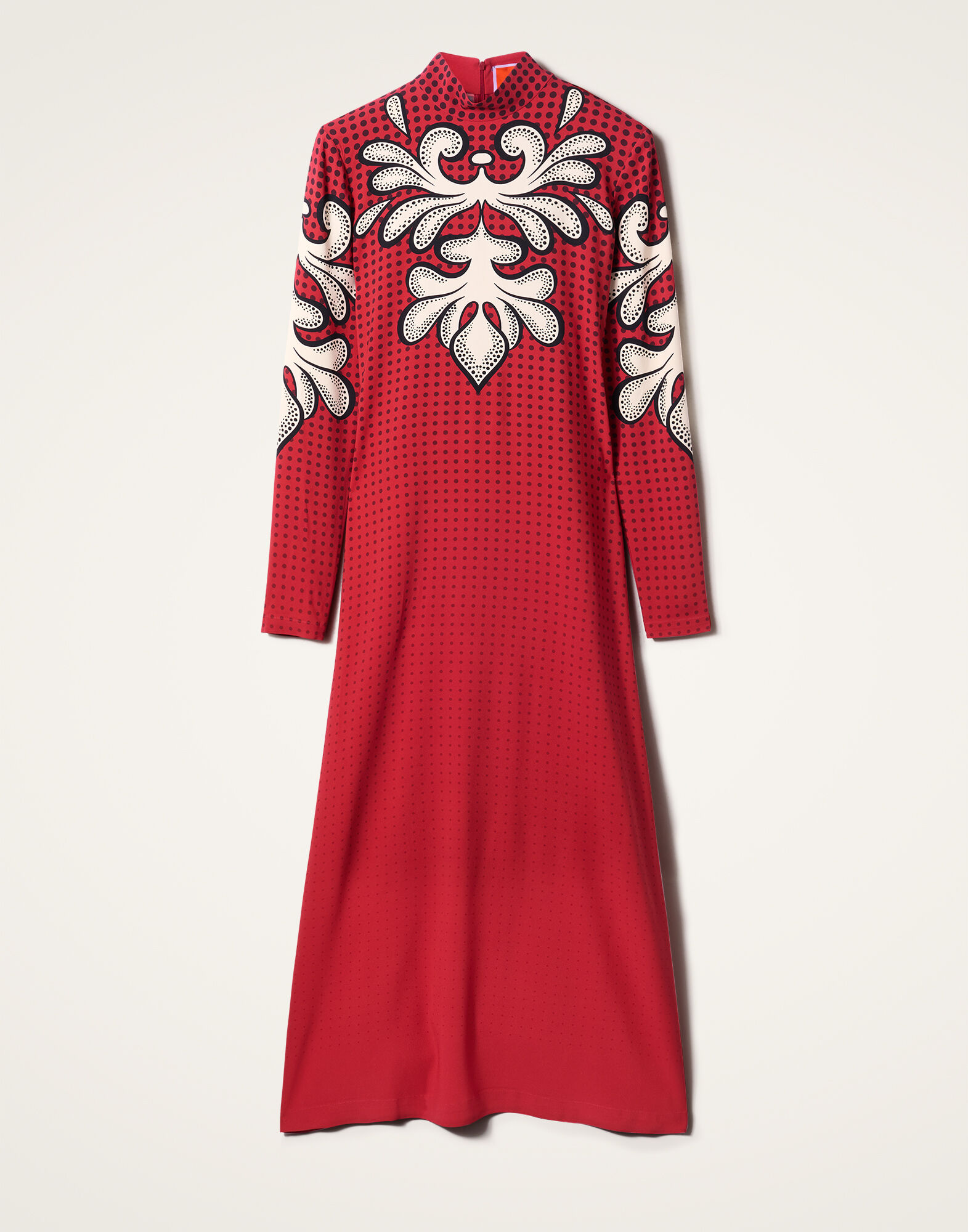 La DoubleJ Halle Dress Herald Plac&eacute;e Red DRE0444VIS011ALD02RE01