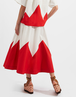 La DoubleJ Holiday Skirt Solid White Smoke SKI0062COT001AVO0004